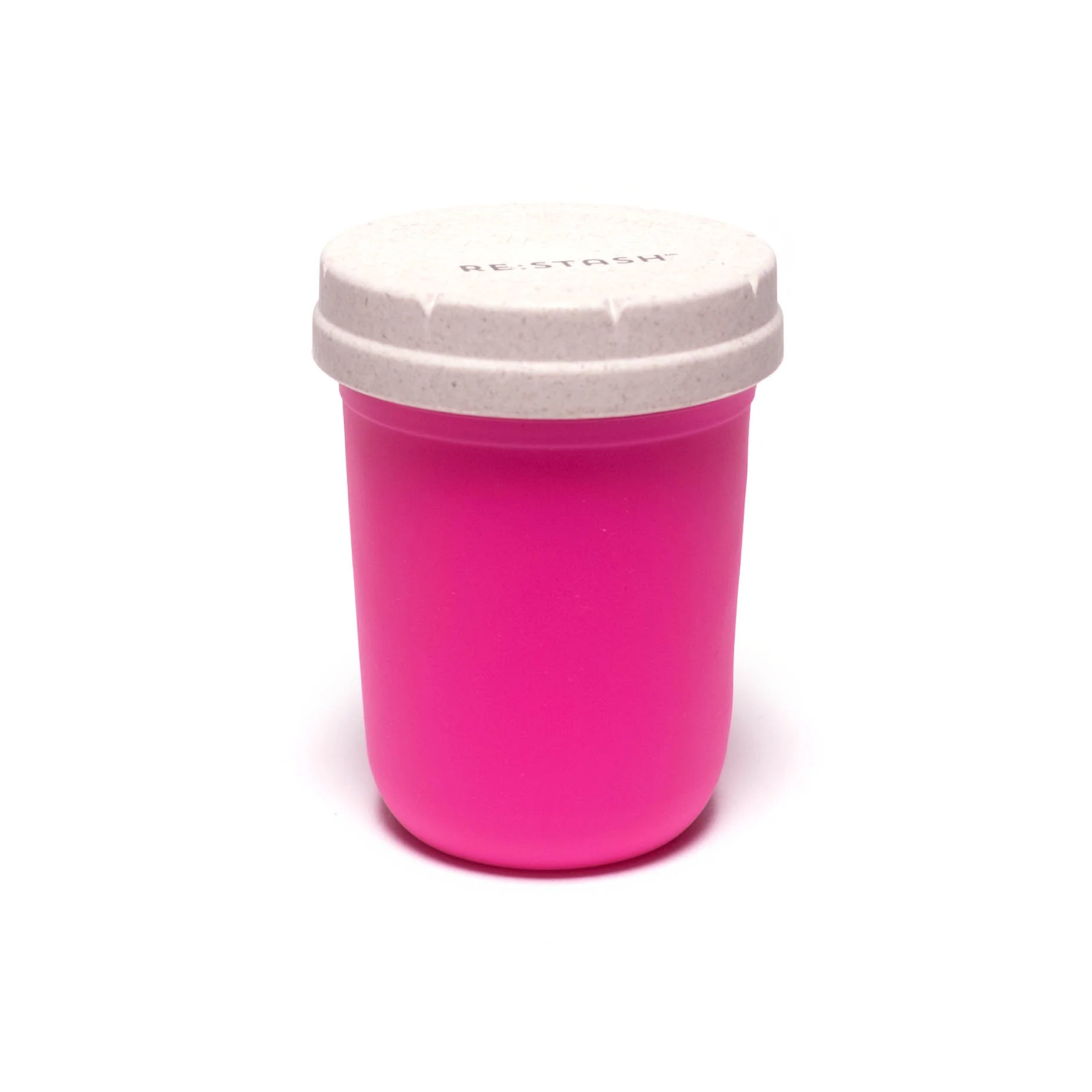 Re:Stash - Pink Jar w/ White Lid - 8oz - Image 2