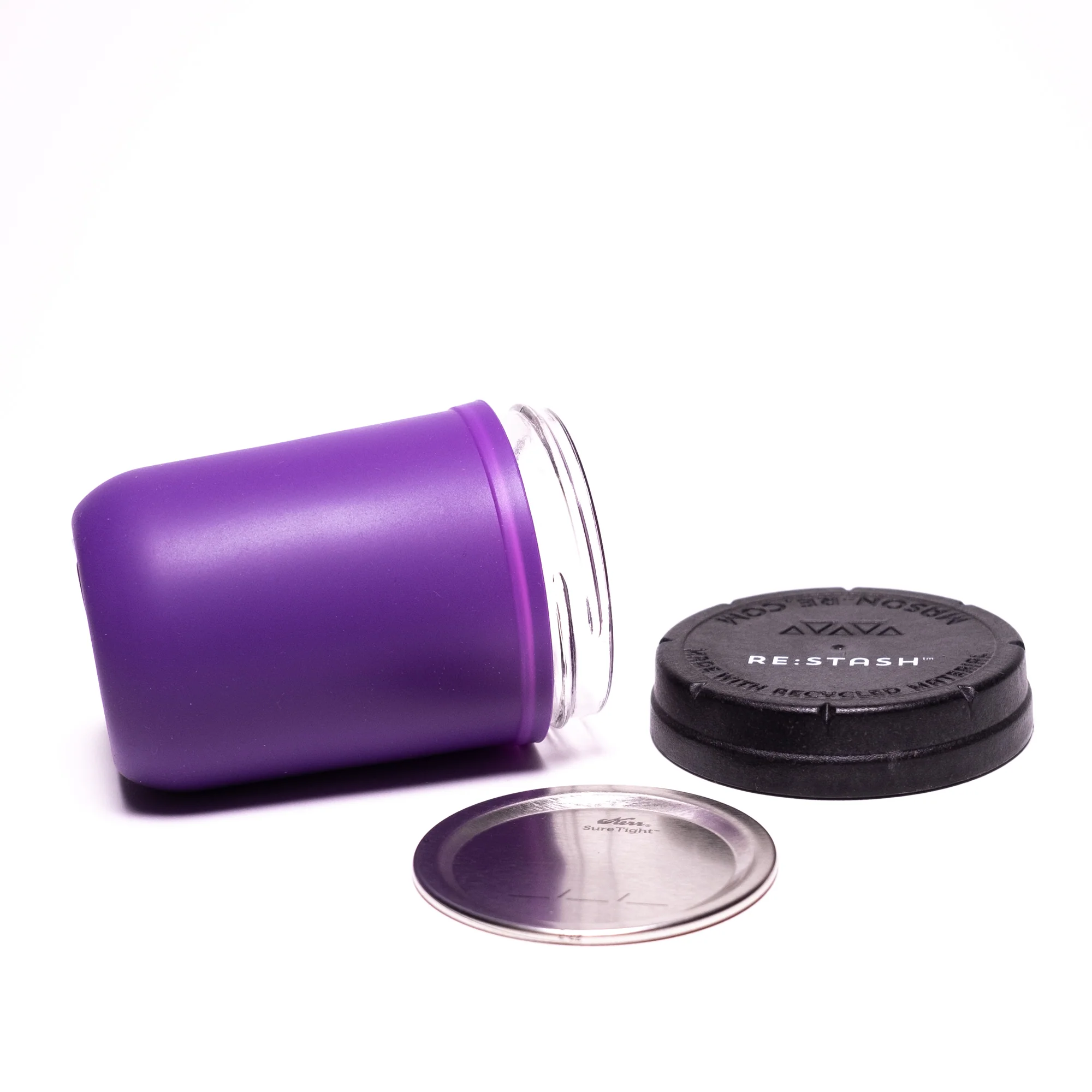 Re:Stash - Purple Jar w/ Black Lid - 8oz - Image 3