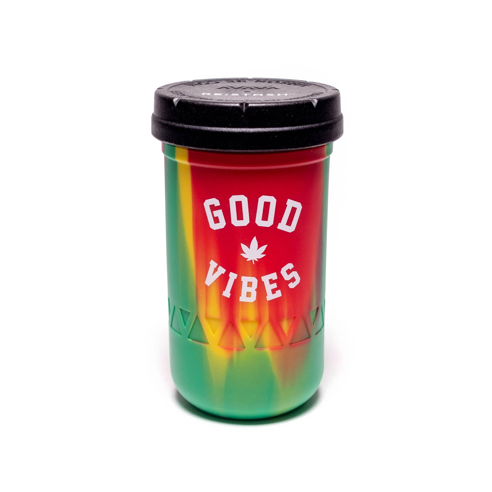Re:Stash - Rasta Tie Die "Good Vibes" Jar - 12oz - Image 2