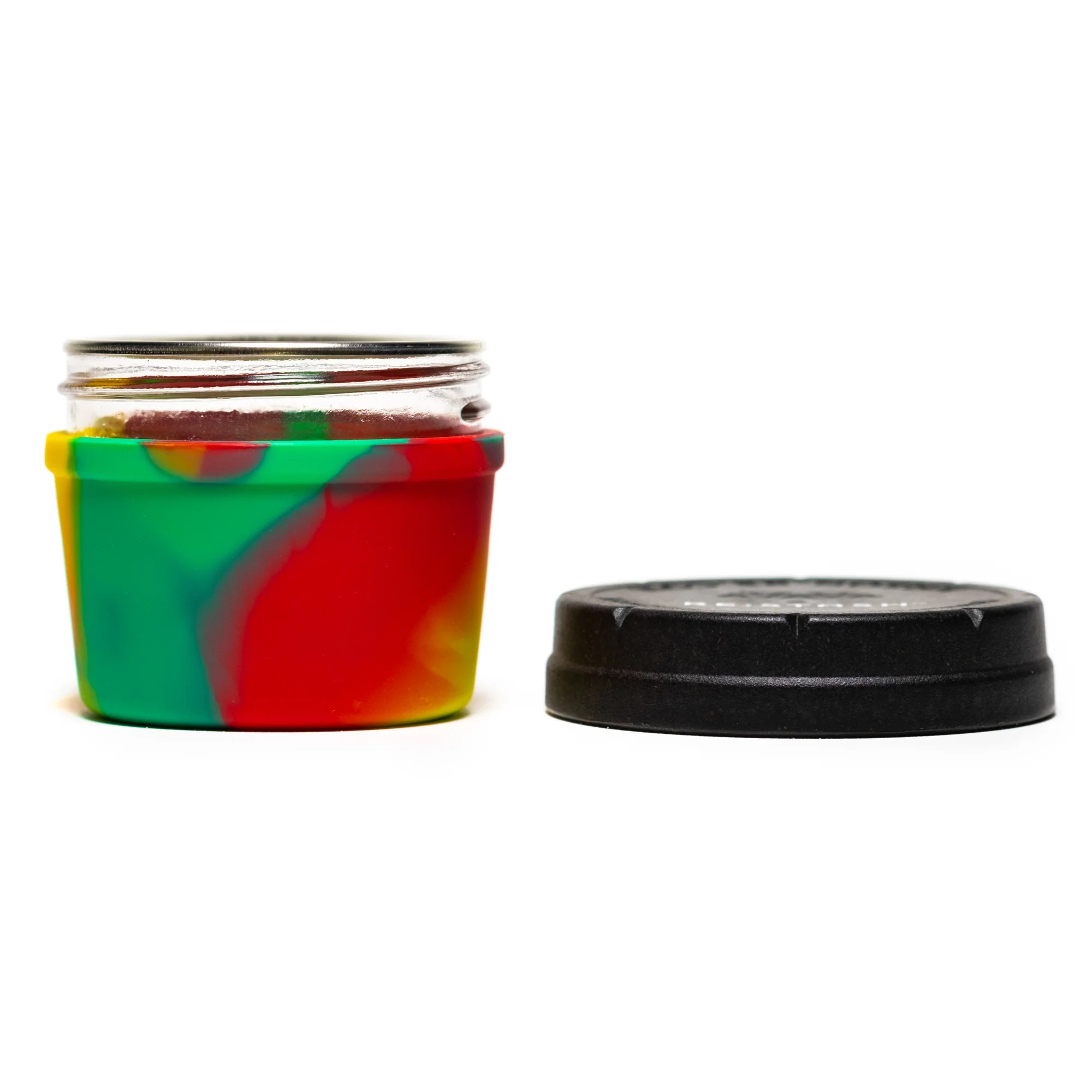Re:Stash - Rasta Tie Dye Jar w/ Black Lid - 4oz - Image 3