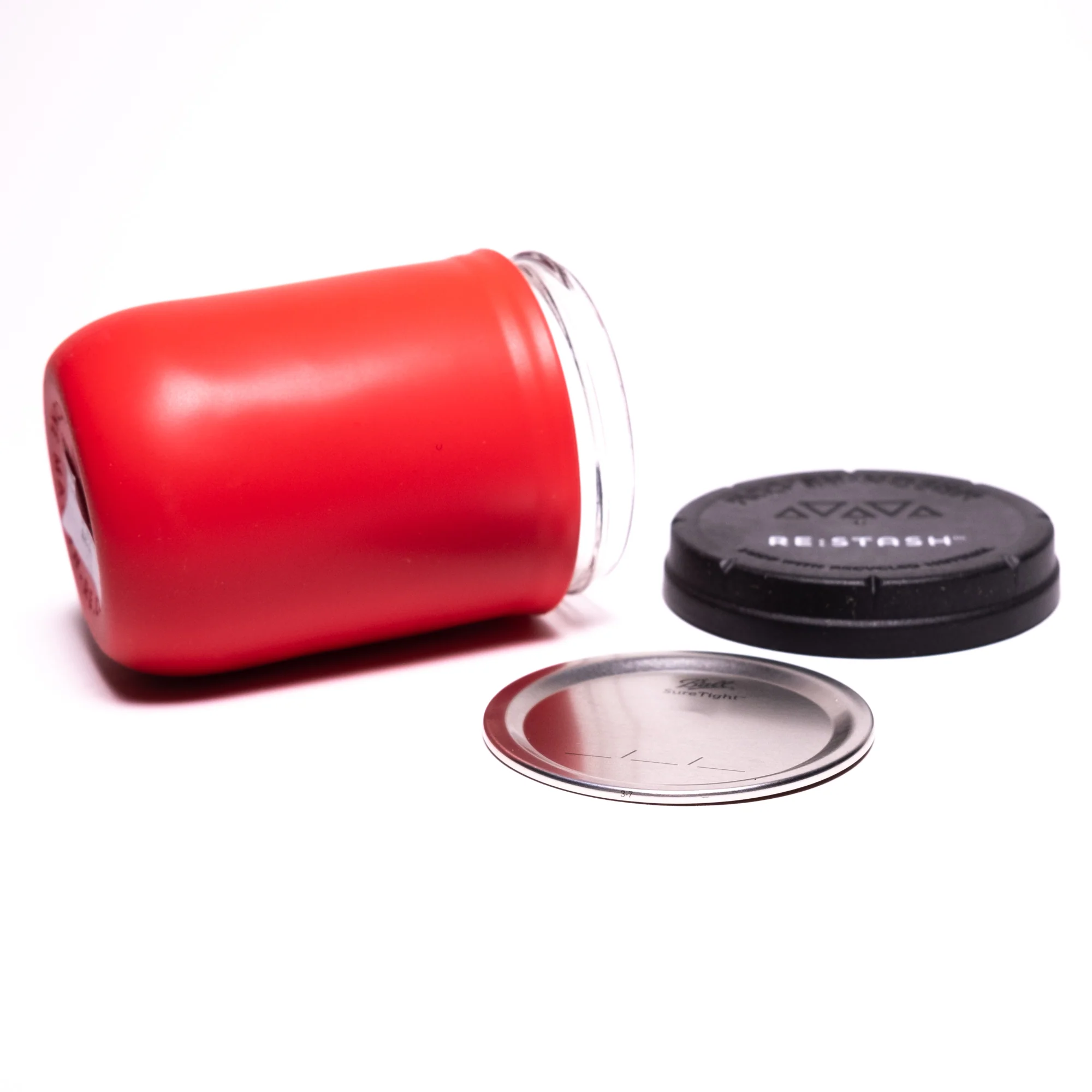 Re:Stash - Red Jar w/ Black Lid - 16oz - Image 3