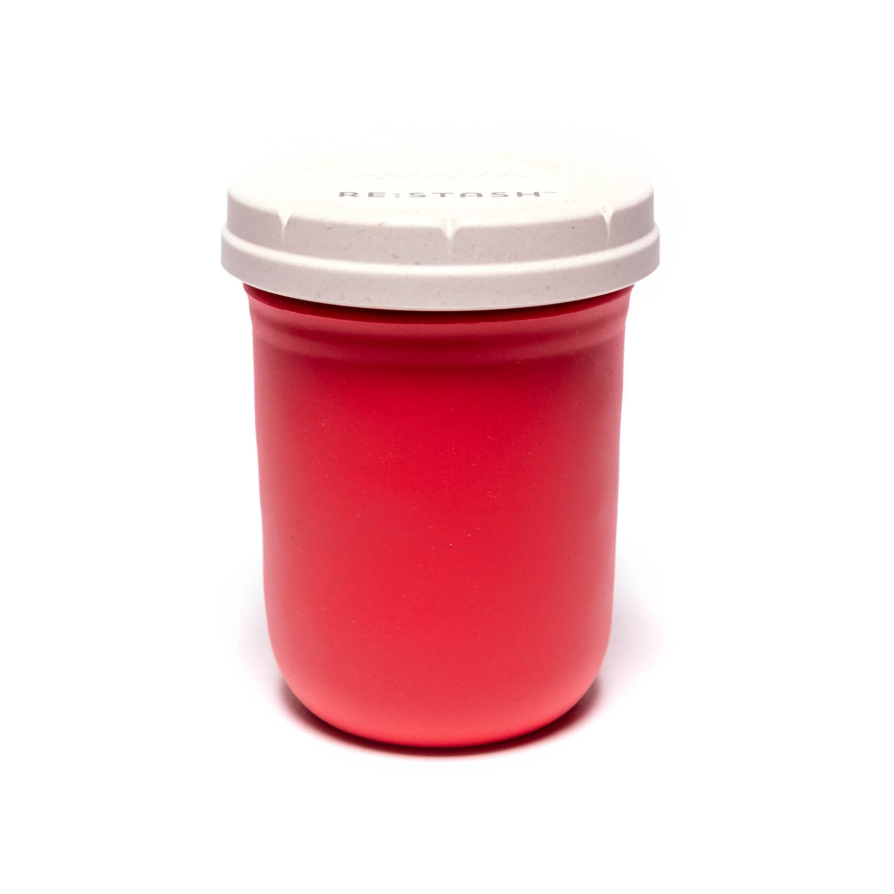Re:Stash - Red Jar w/ White Lid - 16oz - Image 2