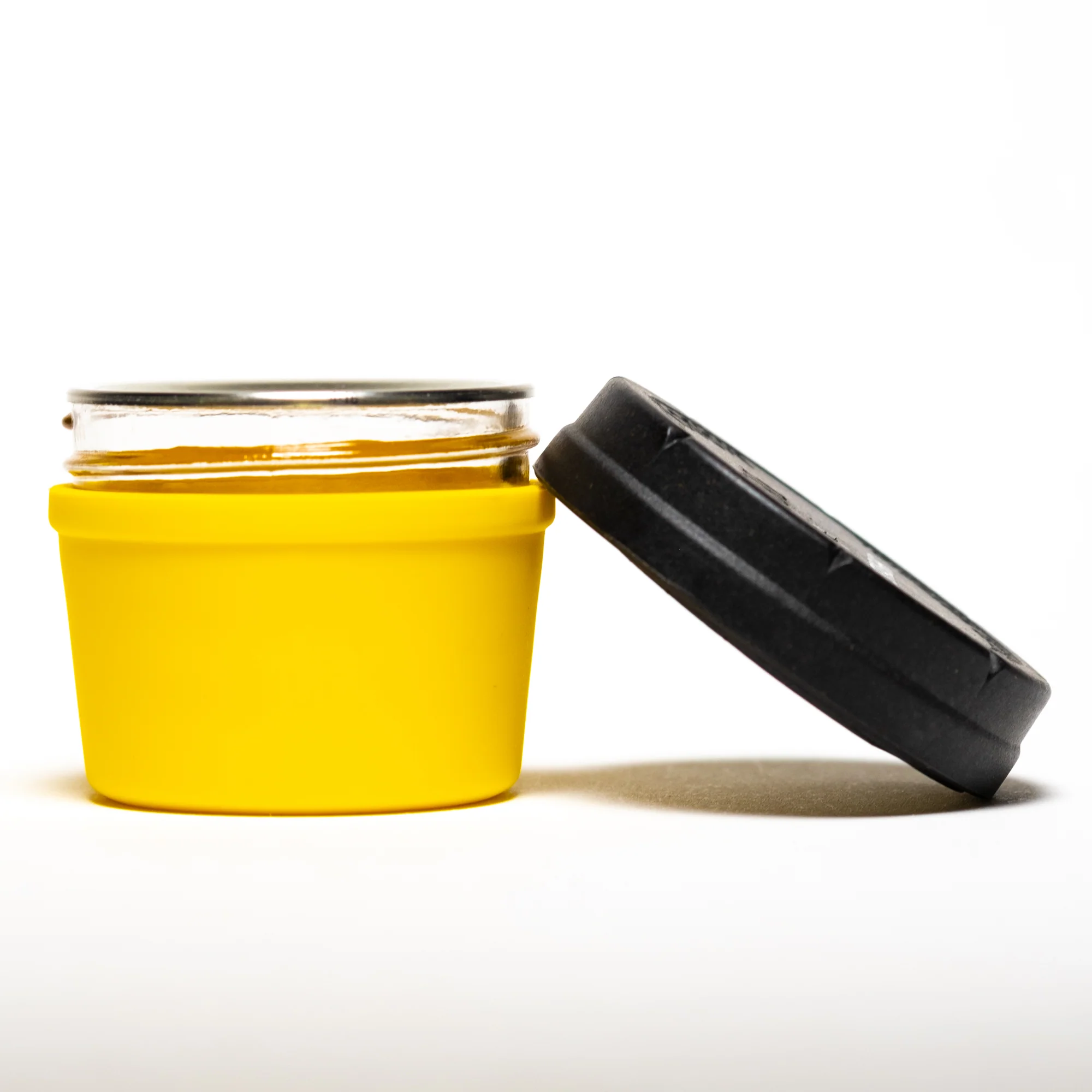 Re:Stash - Yellow Jar w/ Black Lid - 4oz - Image 2