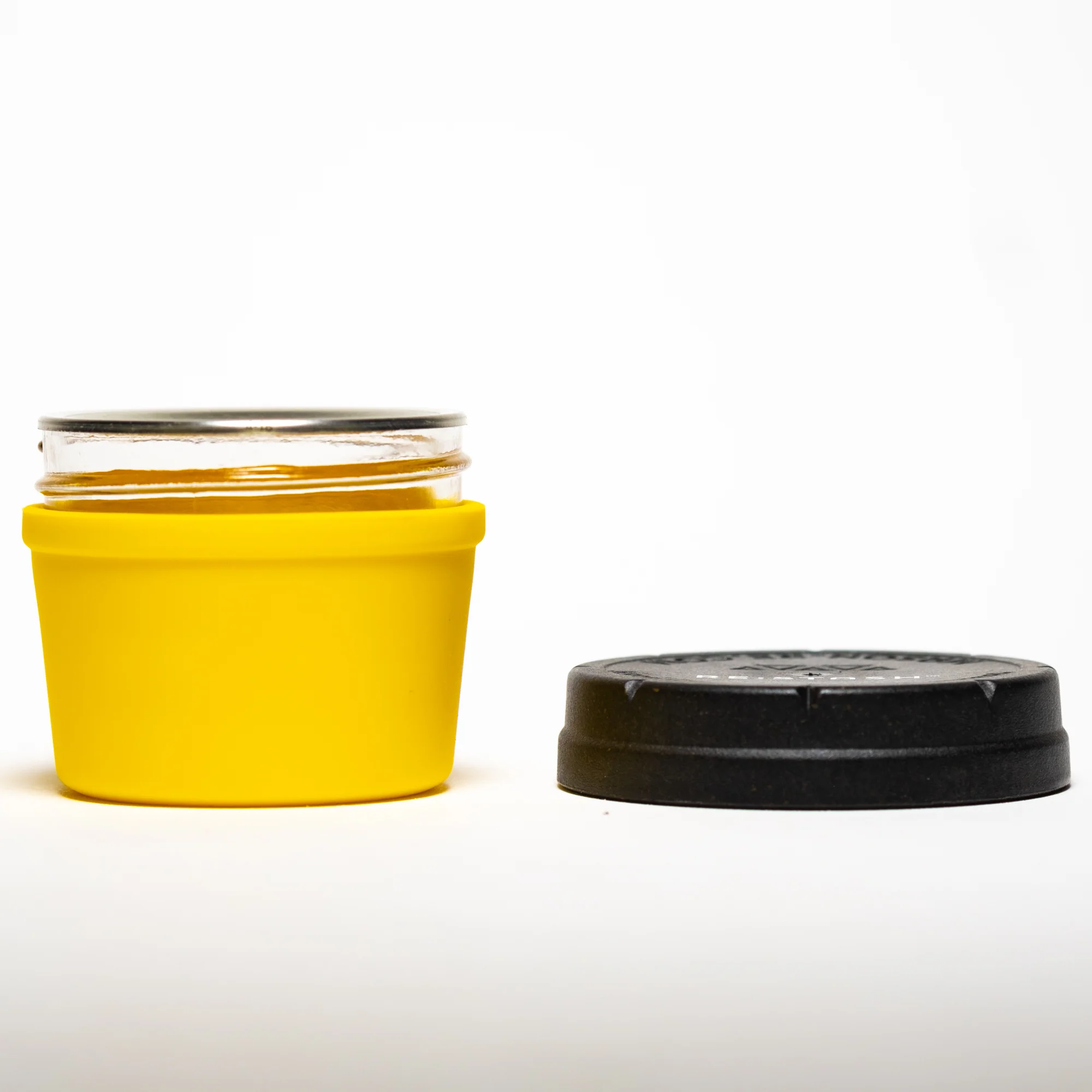 Re:Stash - Yellow Jar w/ Black Lid - 4oz - Image 3