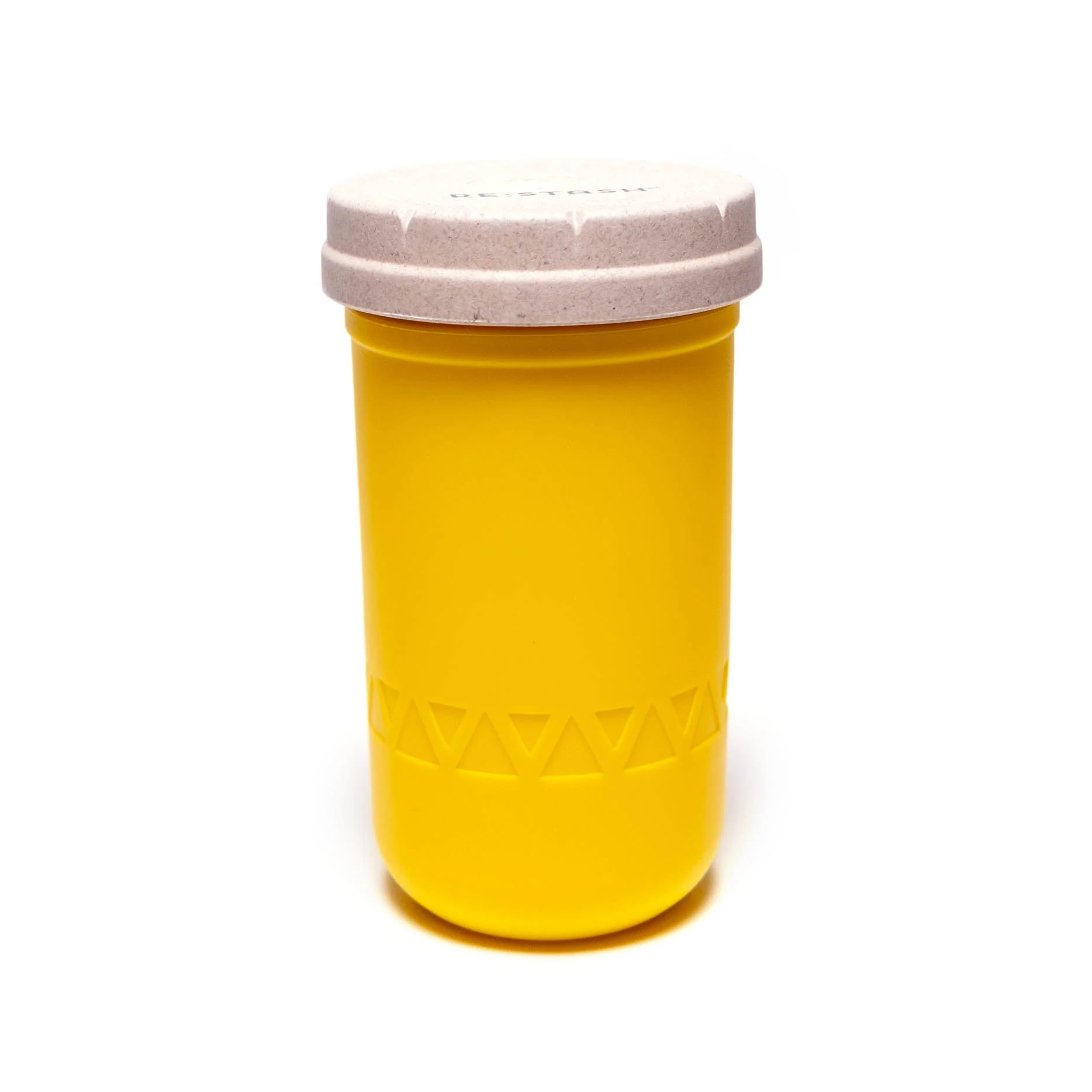 Re:Stash - Yellow Jar w/ White Lid - 12oz - Image 2