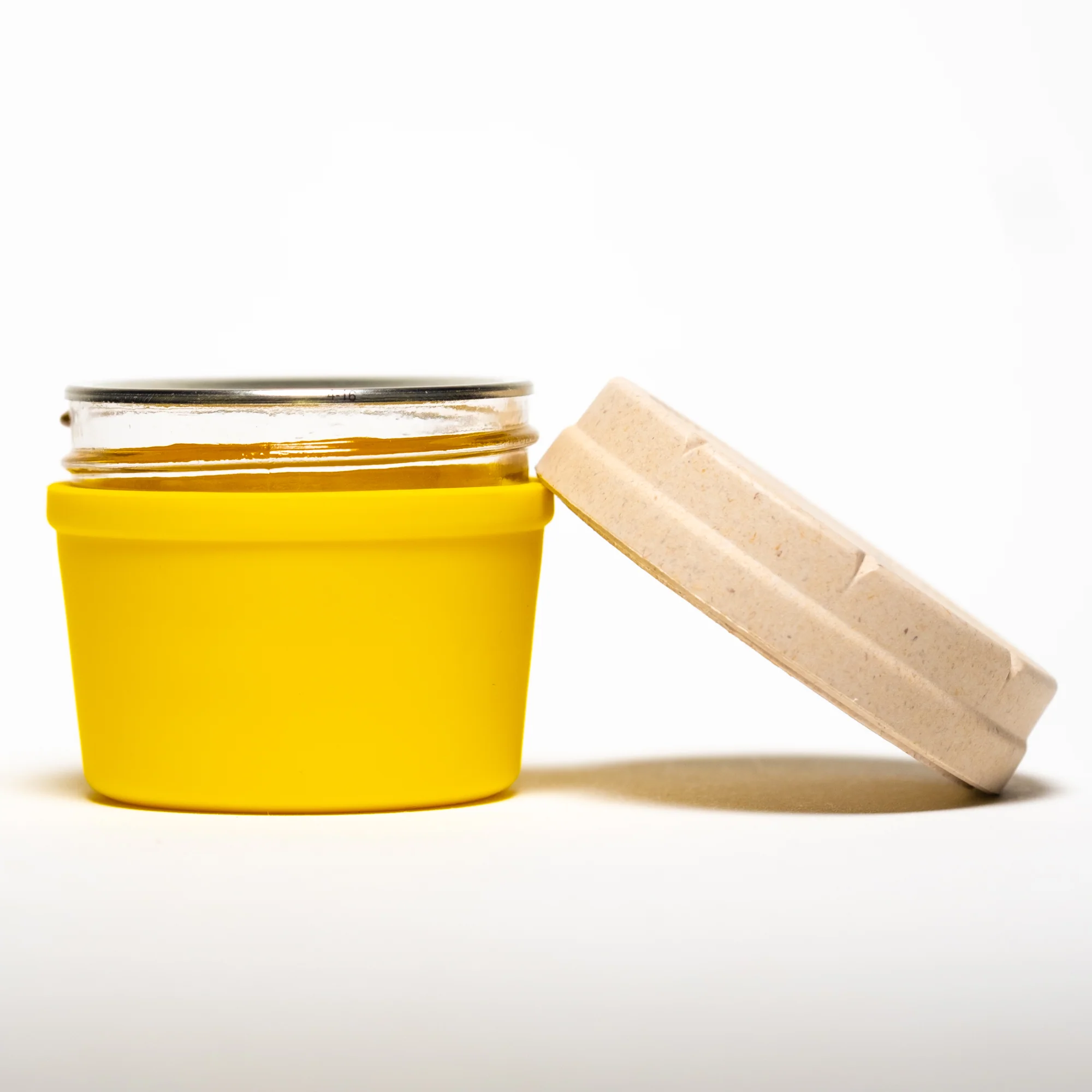 Re:Stash - Yellow Jar w/ White Lid - 4oz - Image 2