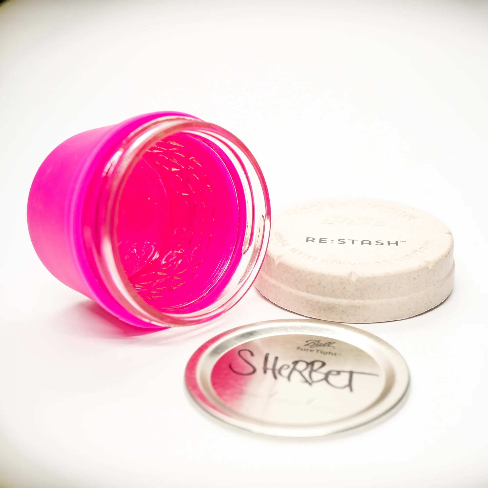 Re:Stash x Sherbet - Pink w/ Purple Label - 4oz - Image 4