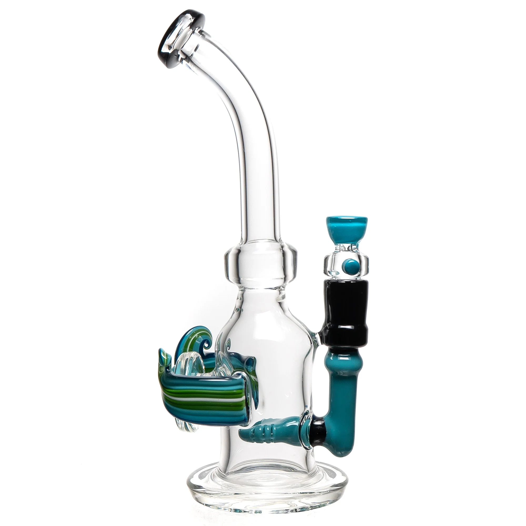 Robin Hood Glass - Sheild Rig - Agua Azul & Black - Image 2