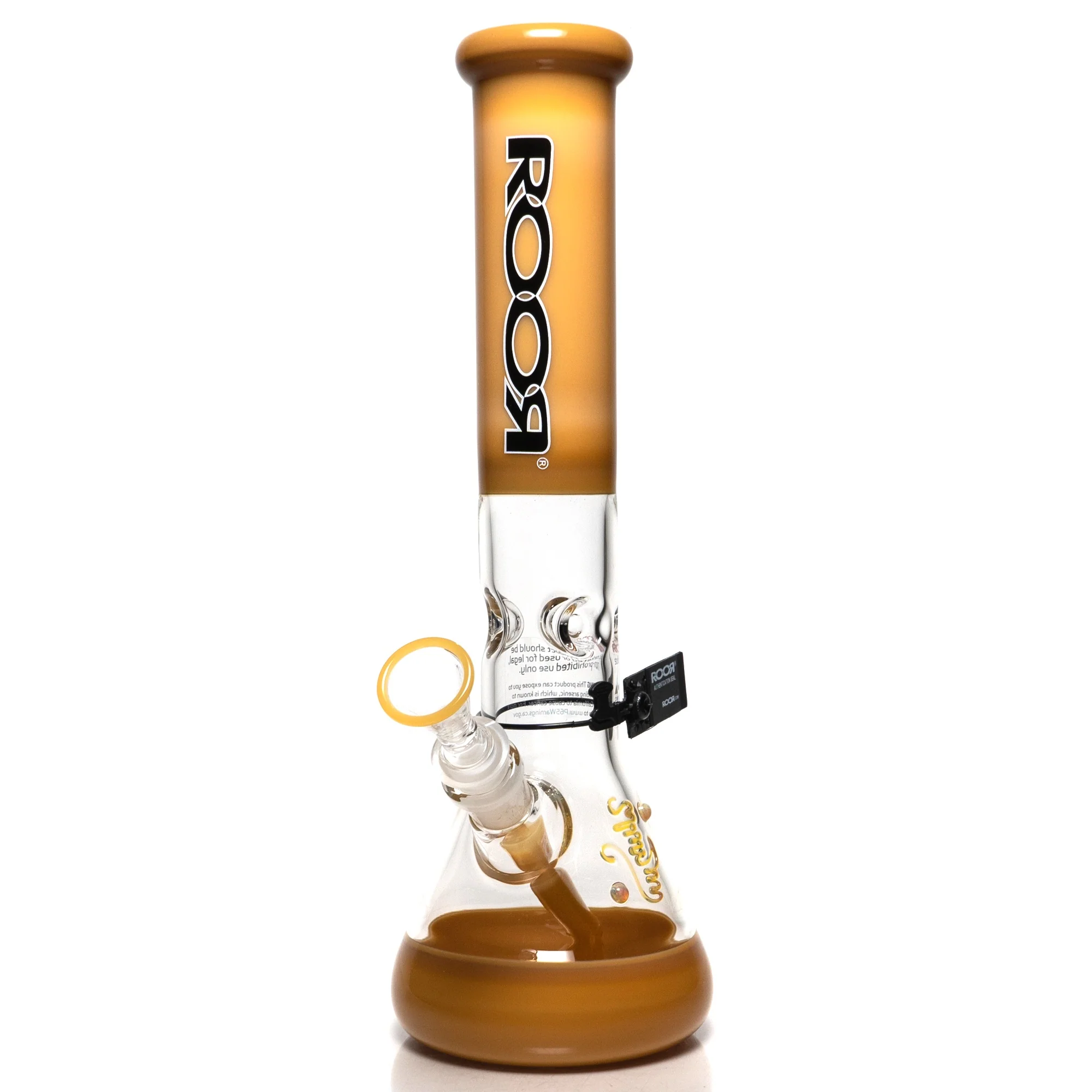 ROOR - 14" Beaker - 50x5 - Milky Tangie - Black & White Label