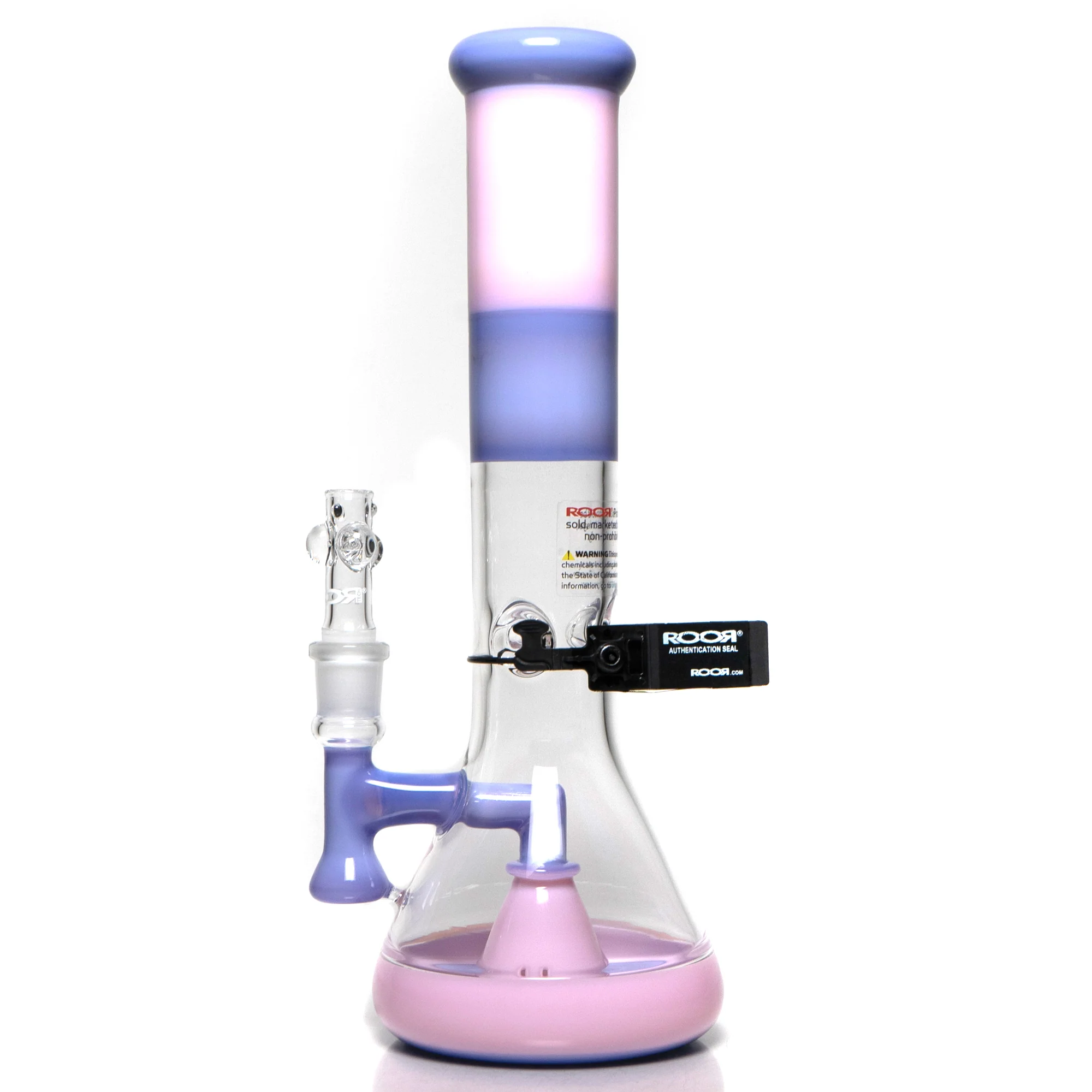 ROOR - 14” Fixed Beaker - 50x5 - Purple & Pink - Platinum Label - Image 2