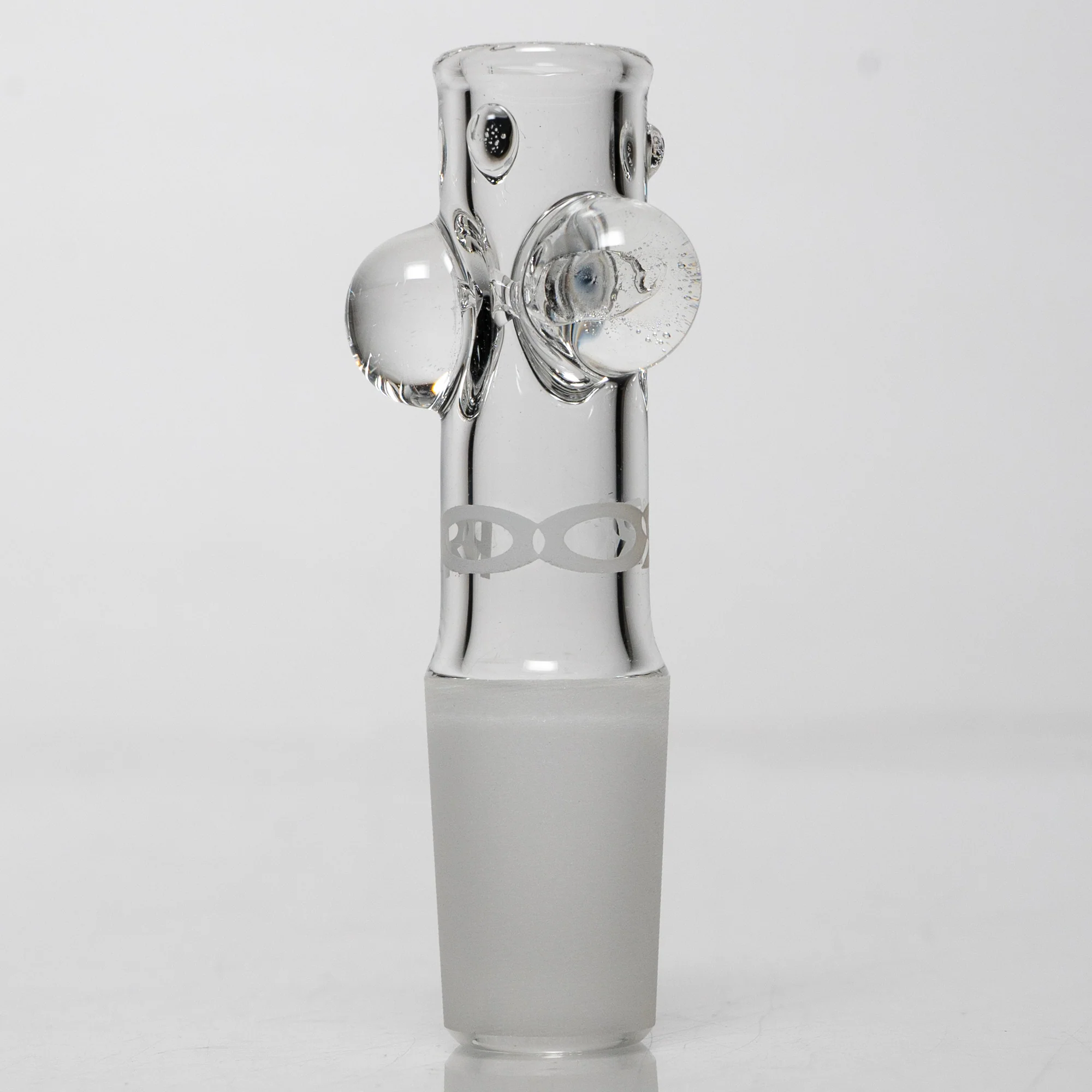 ROOR - 18” Fixed Beaker w/ 10-Arm Tree Perc - Smokey Grey - White Label - Image 10