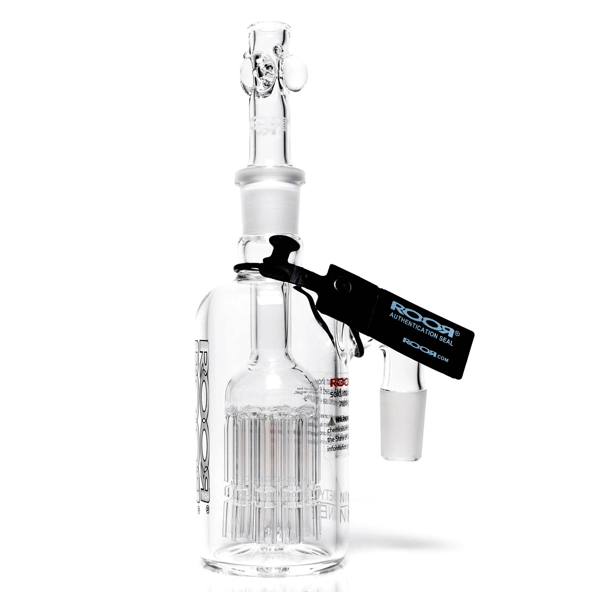 ROOR.US - 99 Series - 18mm Tree Ashcatcher w/ Slide - 90º - White & Black - Image 3