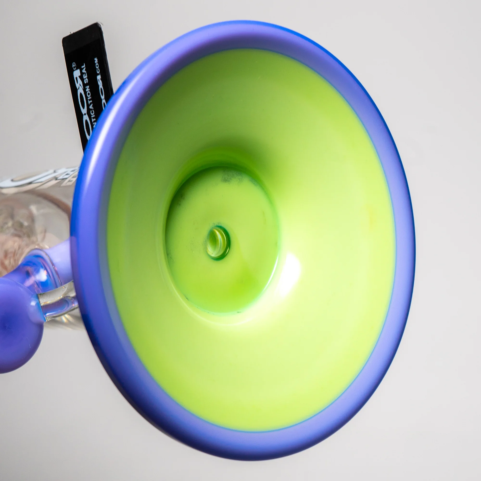 ROOR - 99 Series - 14" Fixed 10 Bubbler - Milky Purple & Slime - White & Black Label - Image 7