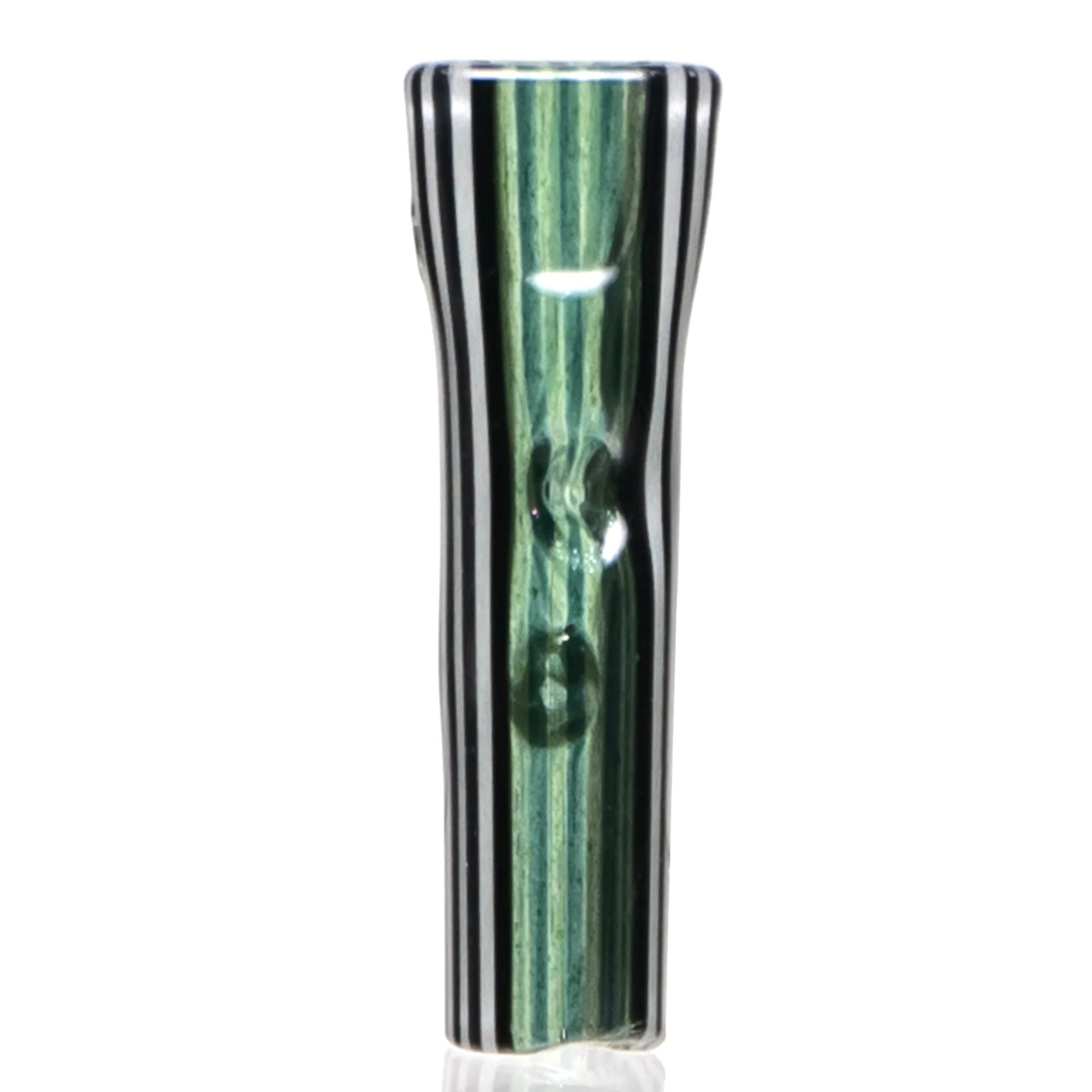ROOR - Custom Tips - Flat Tip - Green Sparkle & Jailhouse Linework #2 - Image 2