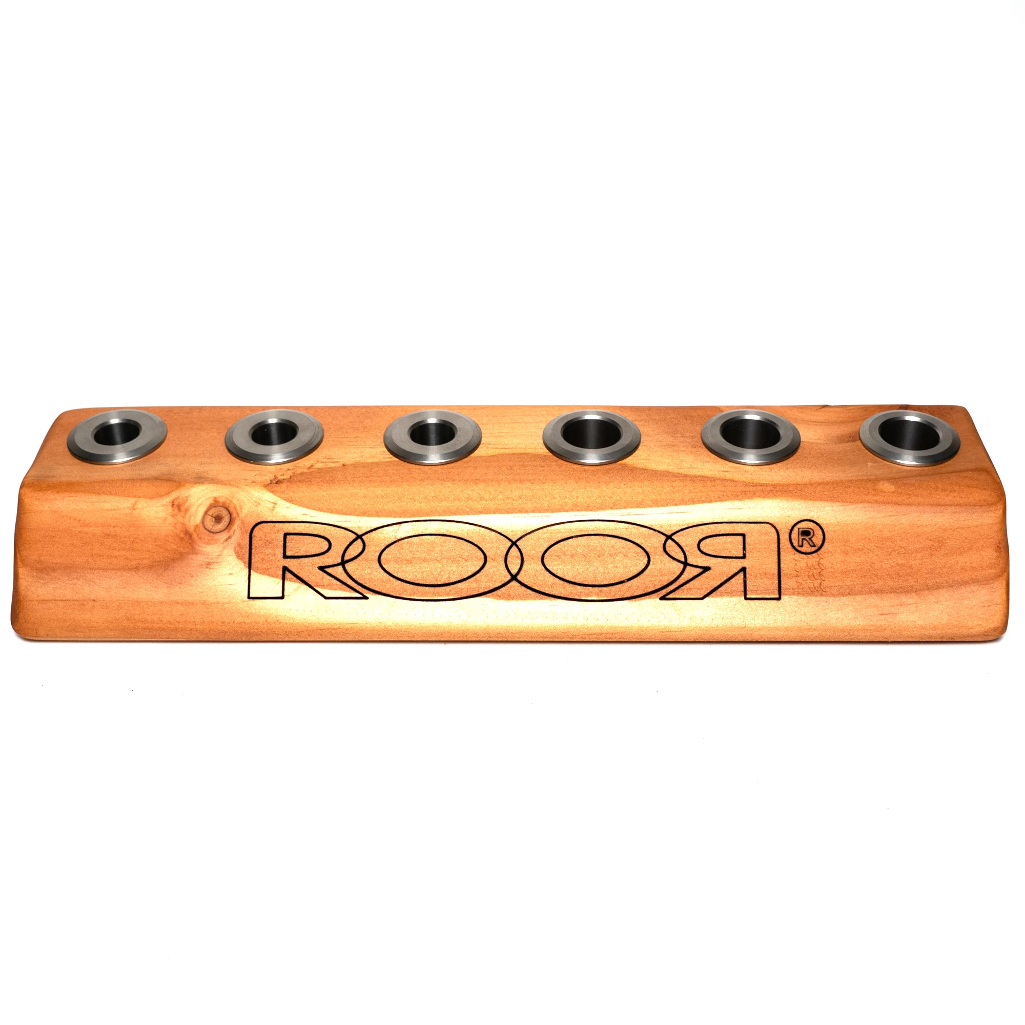 ROOR - Large 6 Hole Slide Holder - 14mm & 18mm - Light Wood - Image 2