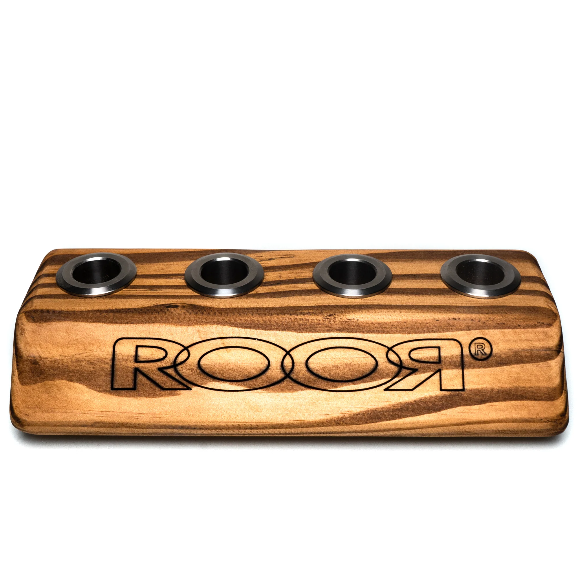 ROOR - Small 4 Hole Slide Holder - 18mm - Dark Wood - Image 2