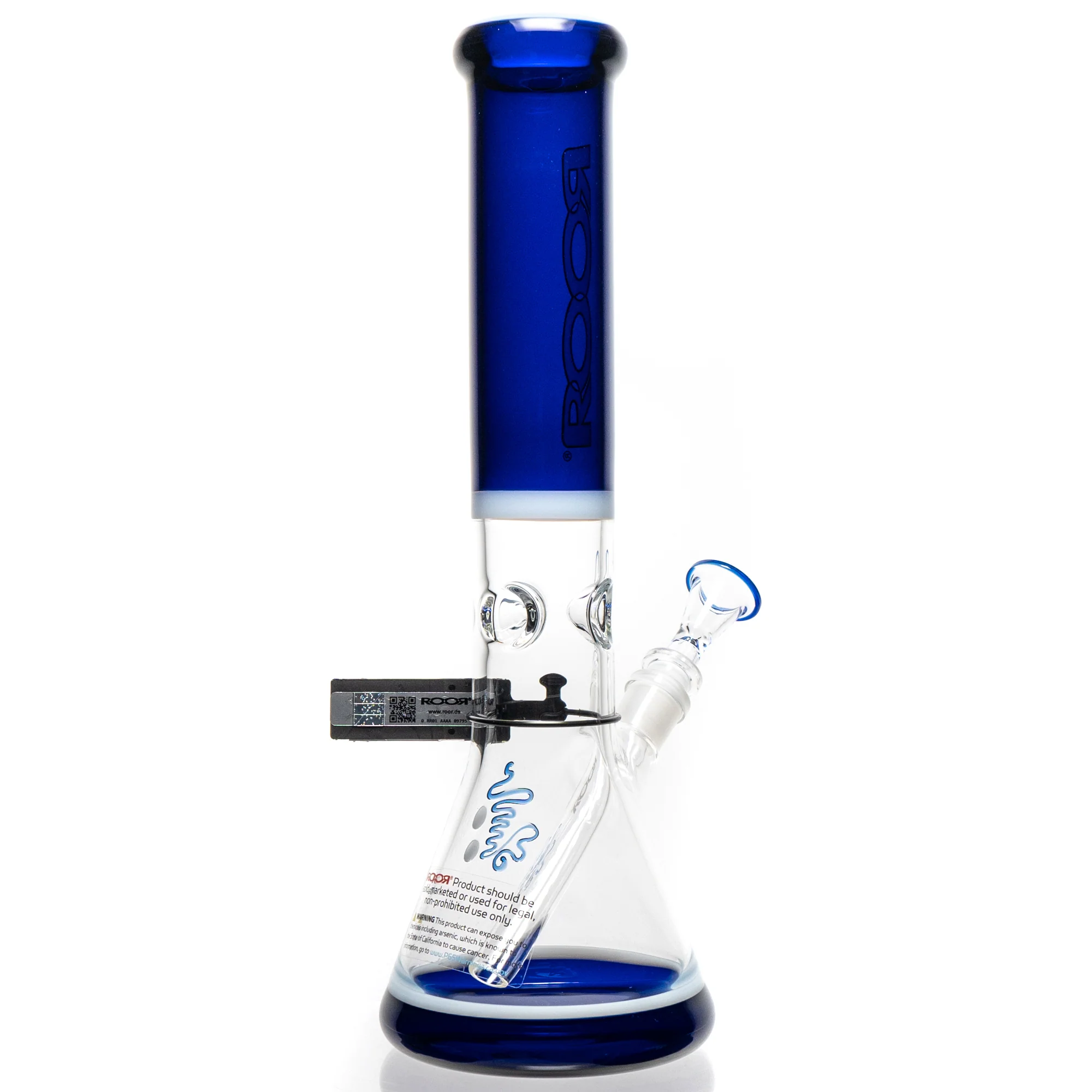 ROOR.US - 14" Beaker - 50x5 - Cobalt & White - Blue & Orange - Image 2