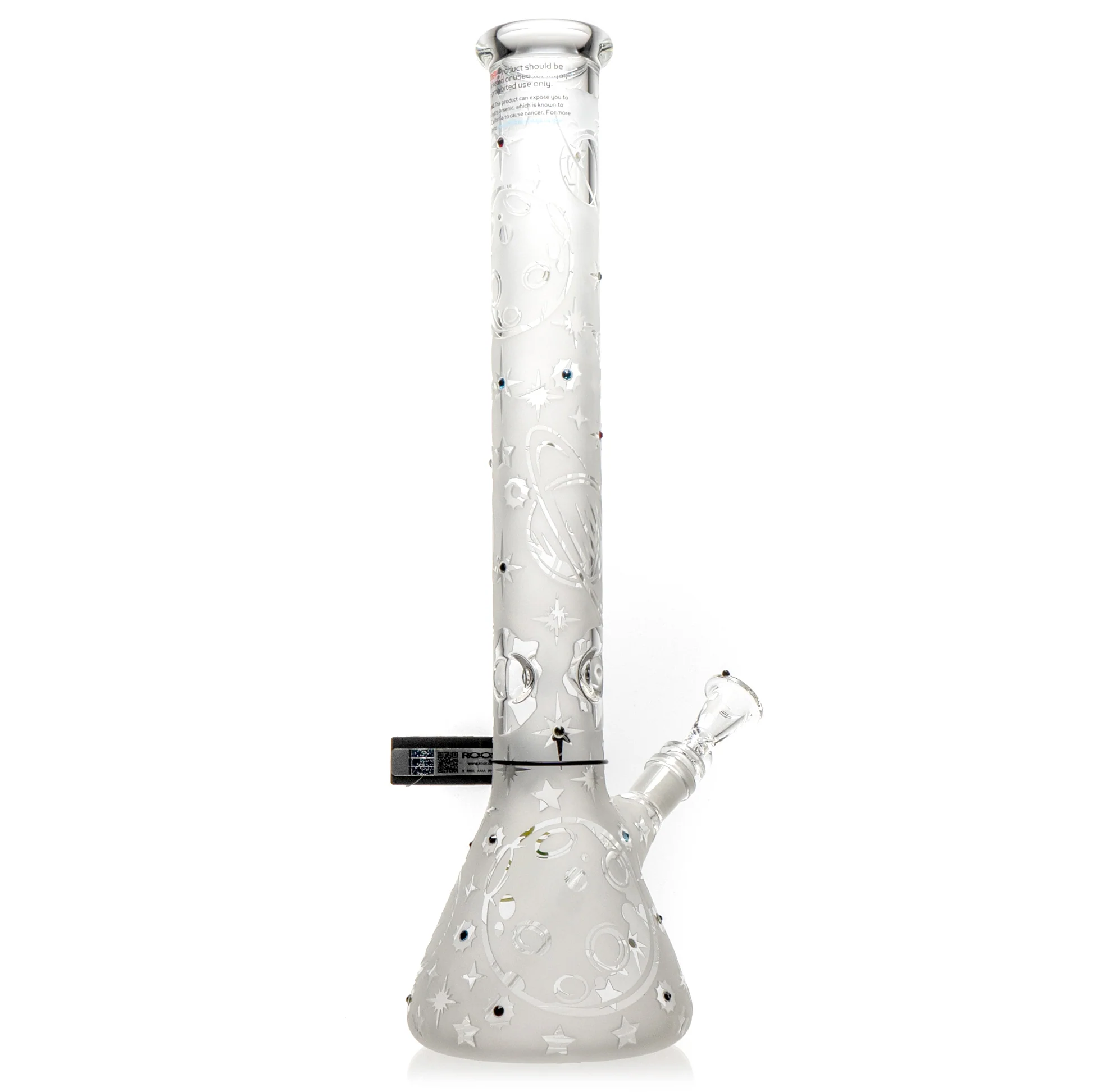 ROOR.US - 18" Custom Sandblasted Beaker - 50x5 - Swarovski - Galaxy - Image 2