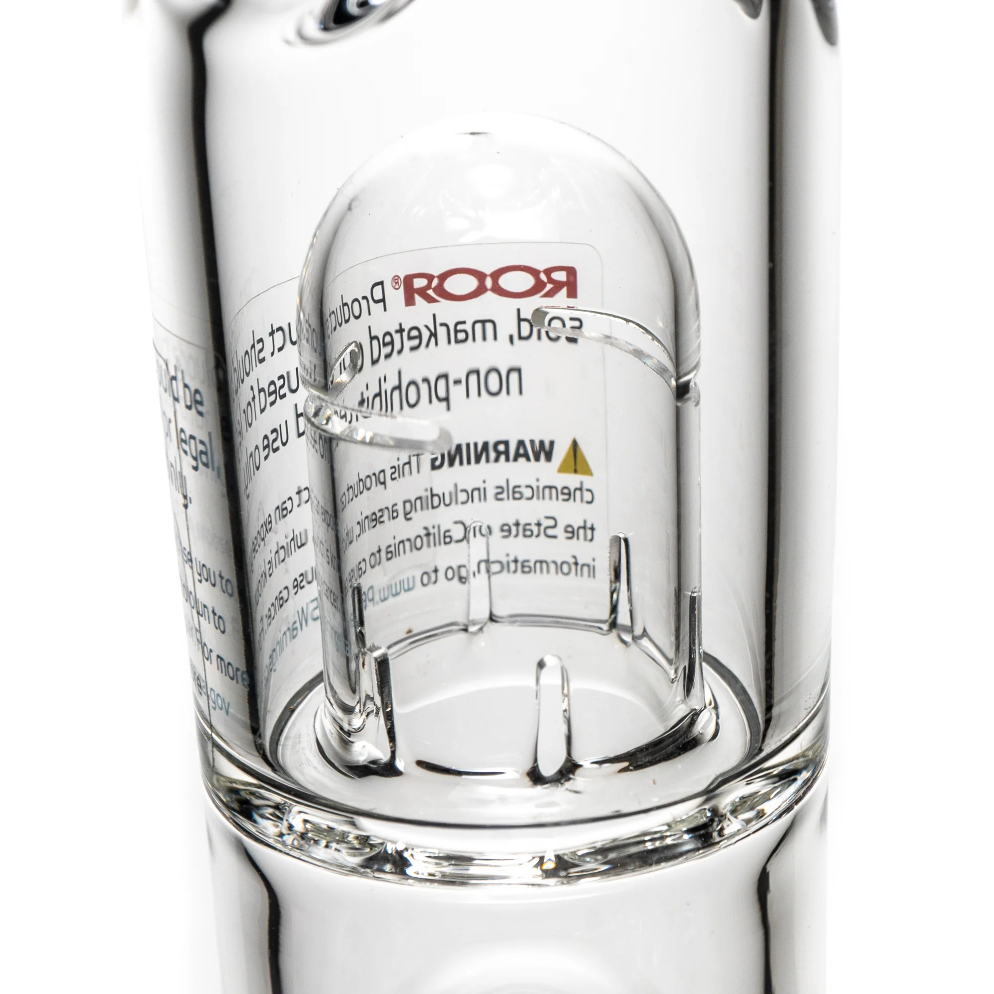 ROOR.US - 18” Fixed Beaker - 10 Arm Tree Perc - Milky Purple - Red - Image 4