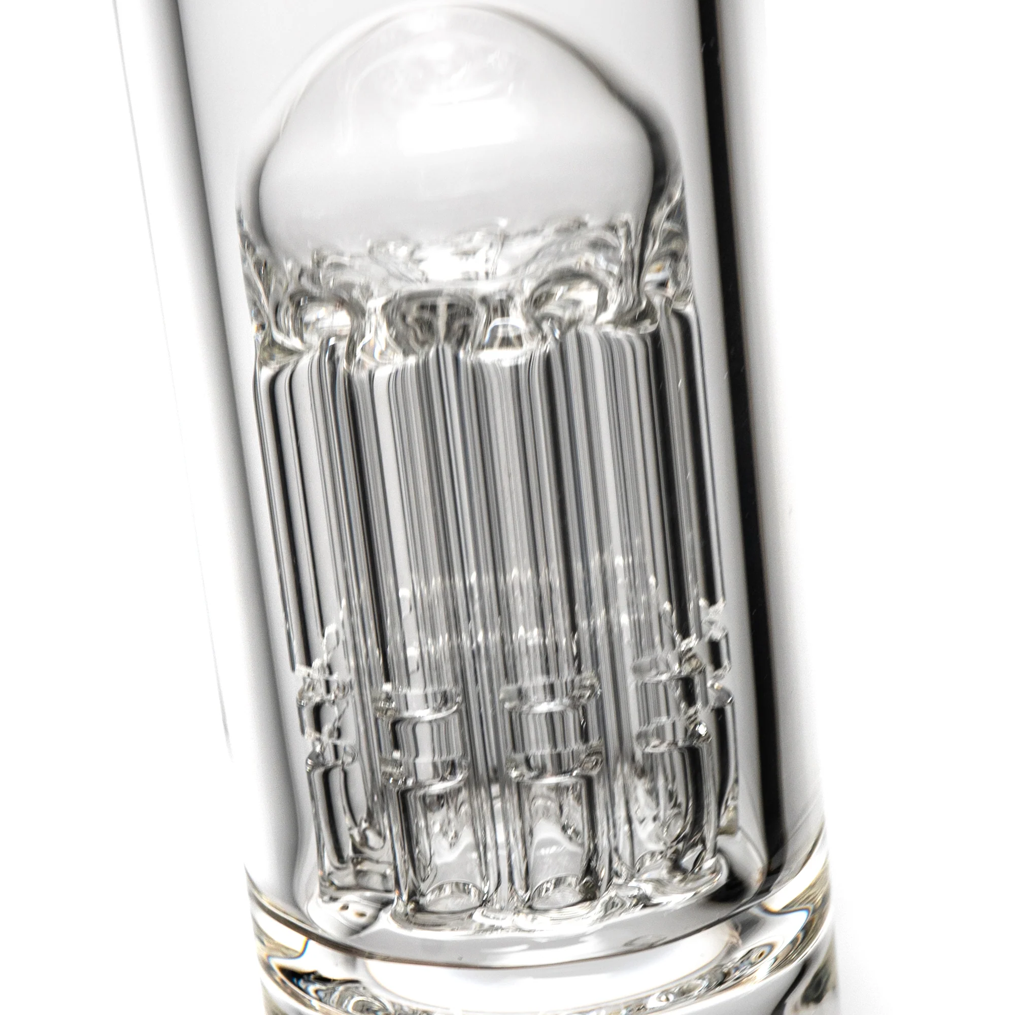 ROOR.US - 21” Fixed Beaker - Double 10 Arm Tree Perc - Pink - Gold - Image 2
