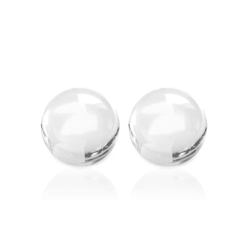 Ruby Pearl Co - Clear Sapphire - 4mm - 2 Pack