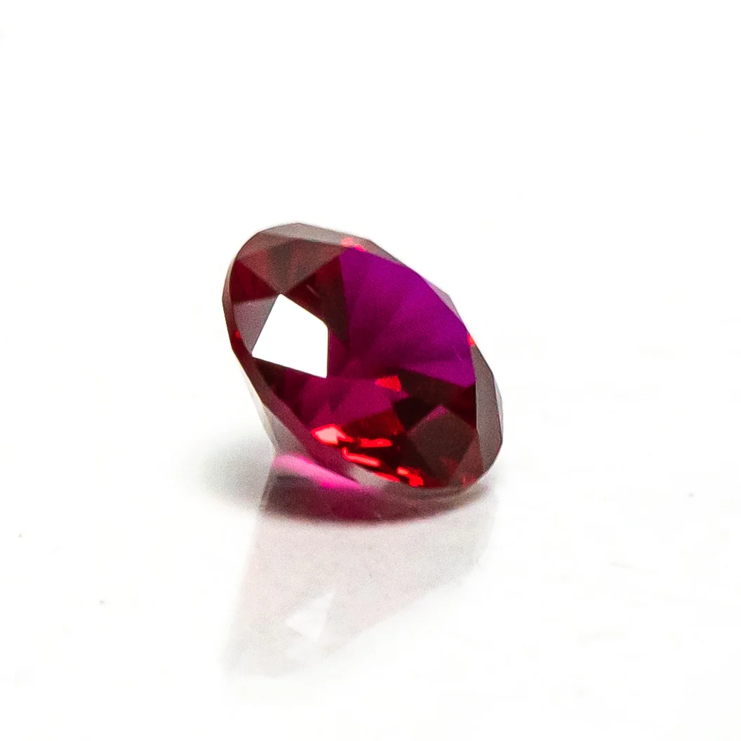 Ruby Pearl Co - 10mm Diamond Cut Ruby
