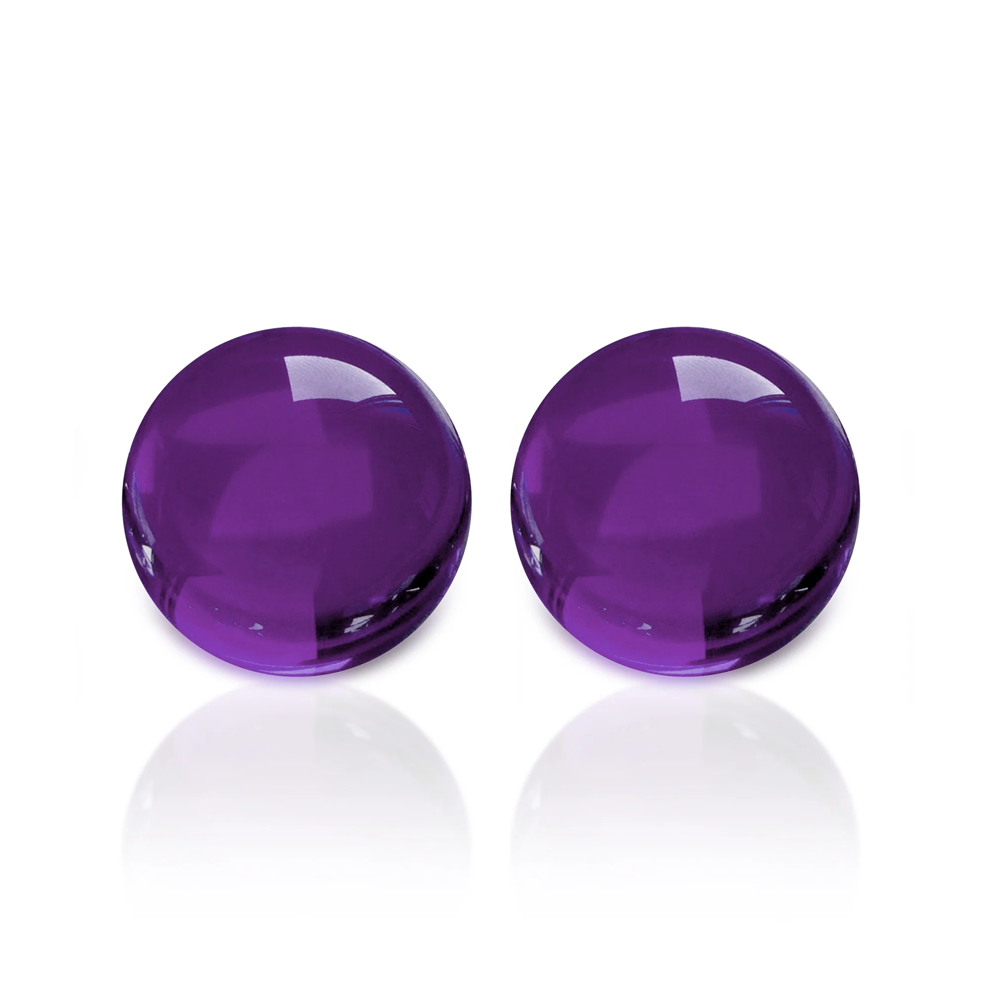 Ruby Pearl Co - Purple Sapphire - 6mm - 2 Pack