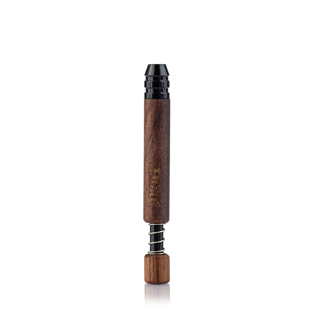 RYOT - Large Spring One Hitter (3") - Walnut w/ Black Tip