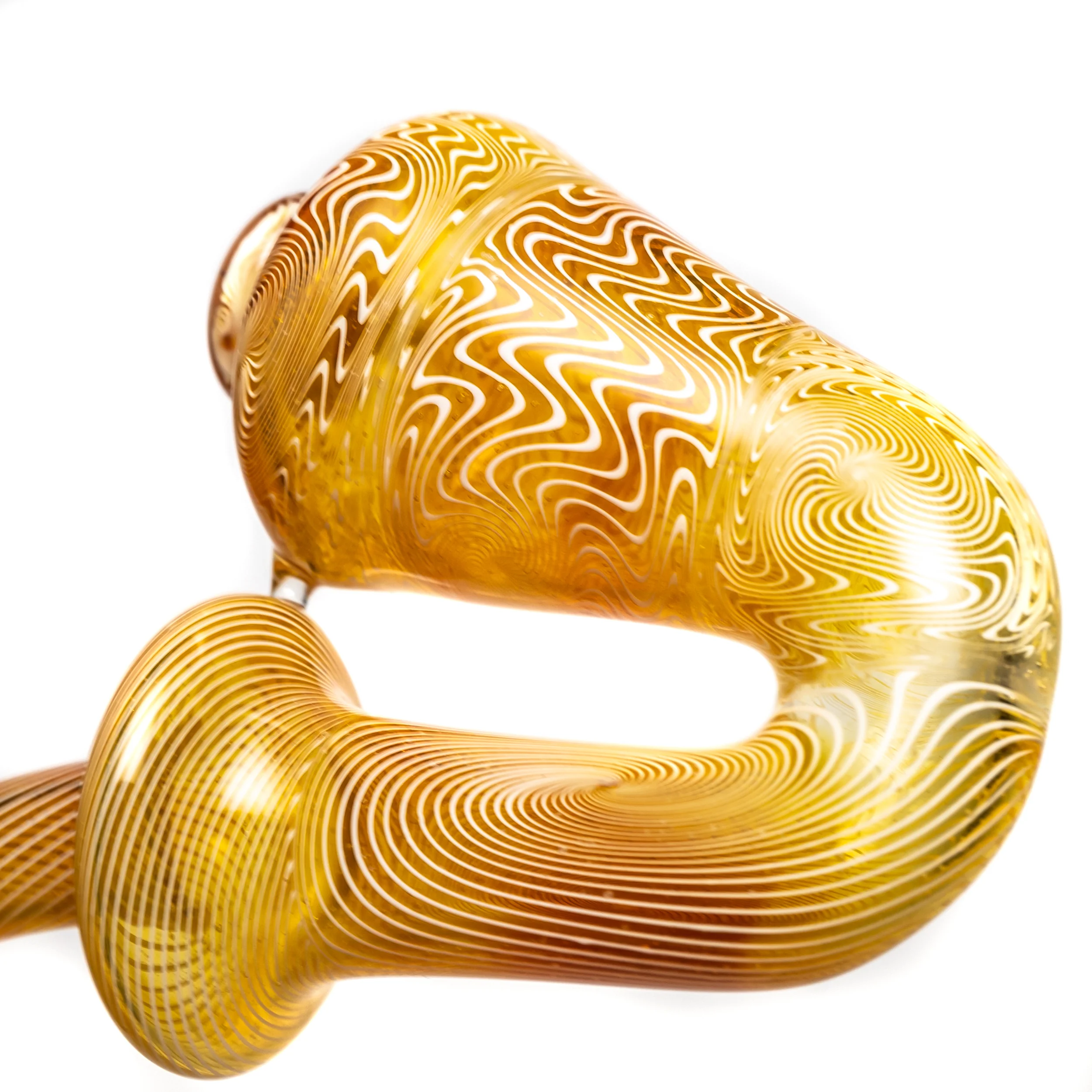 Santa Cruz Glass - Worked Drylock - 10mm - White Wag - Image 3