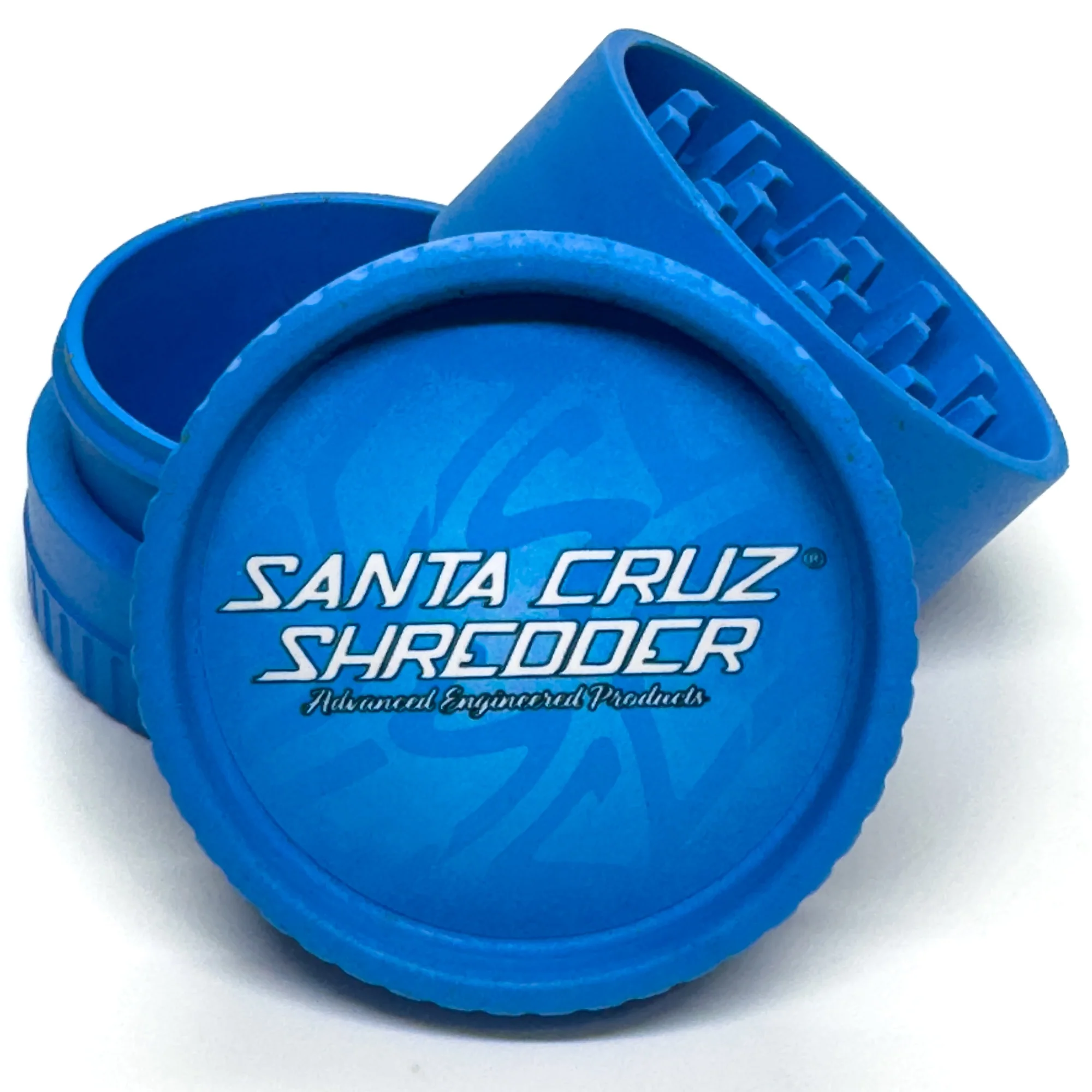 Santa Cruz Shredder - Hemp Grinder - 3 Piece - Blue