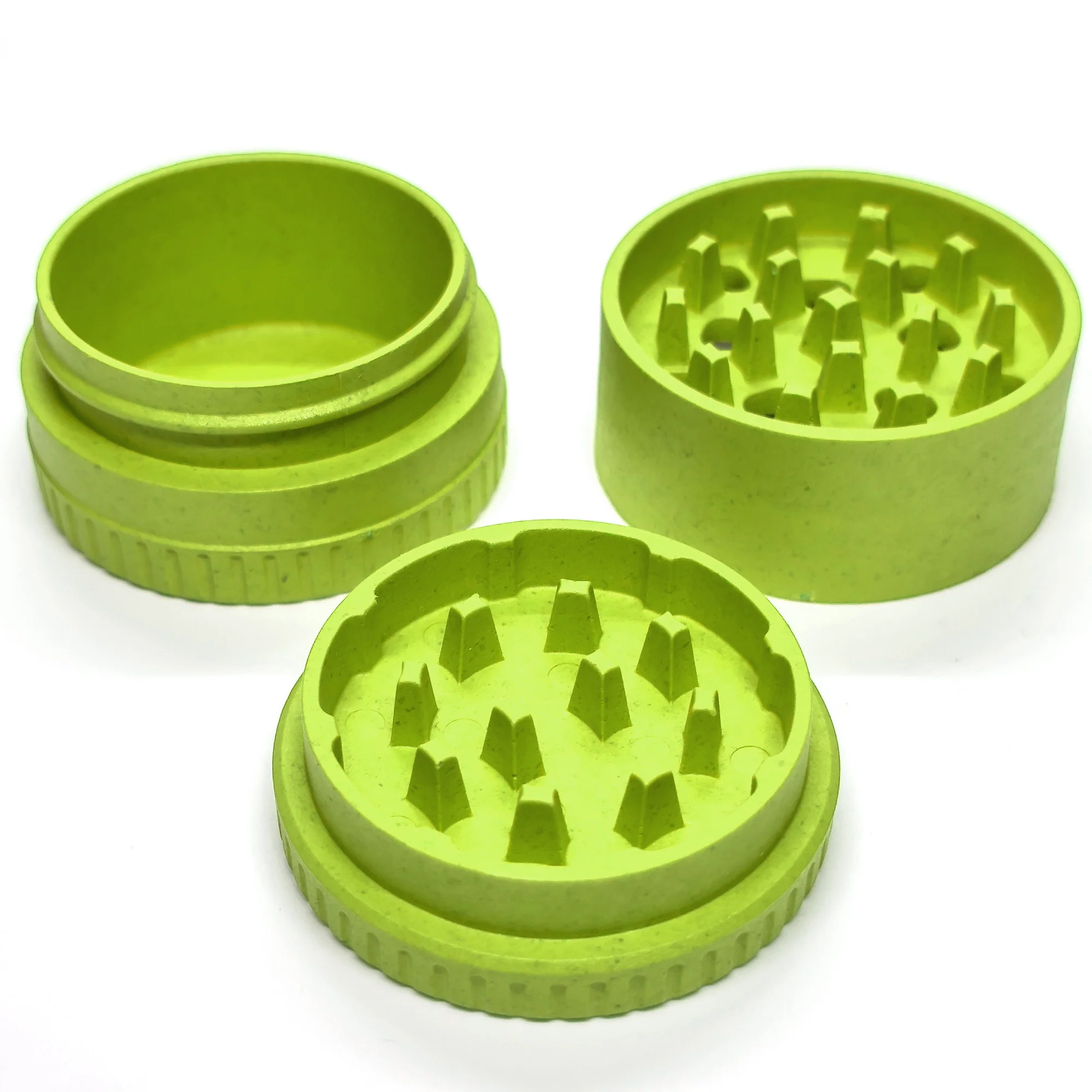 Santa Cruz Shredder - Hemp Grinder - 3 Piece - Lime Green - Image 2