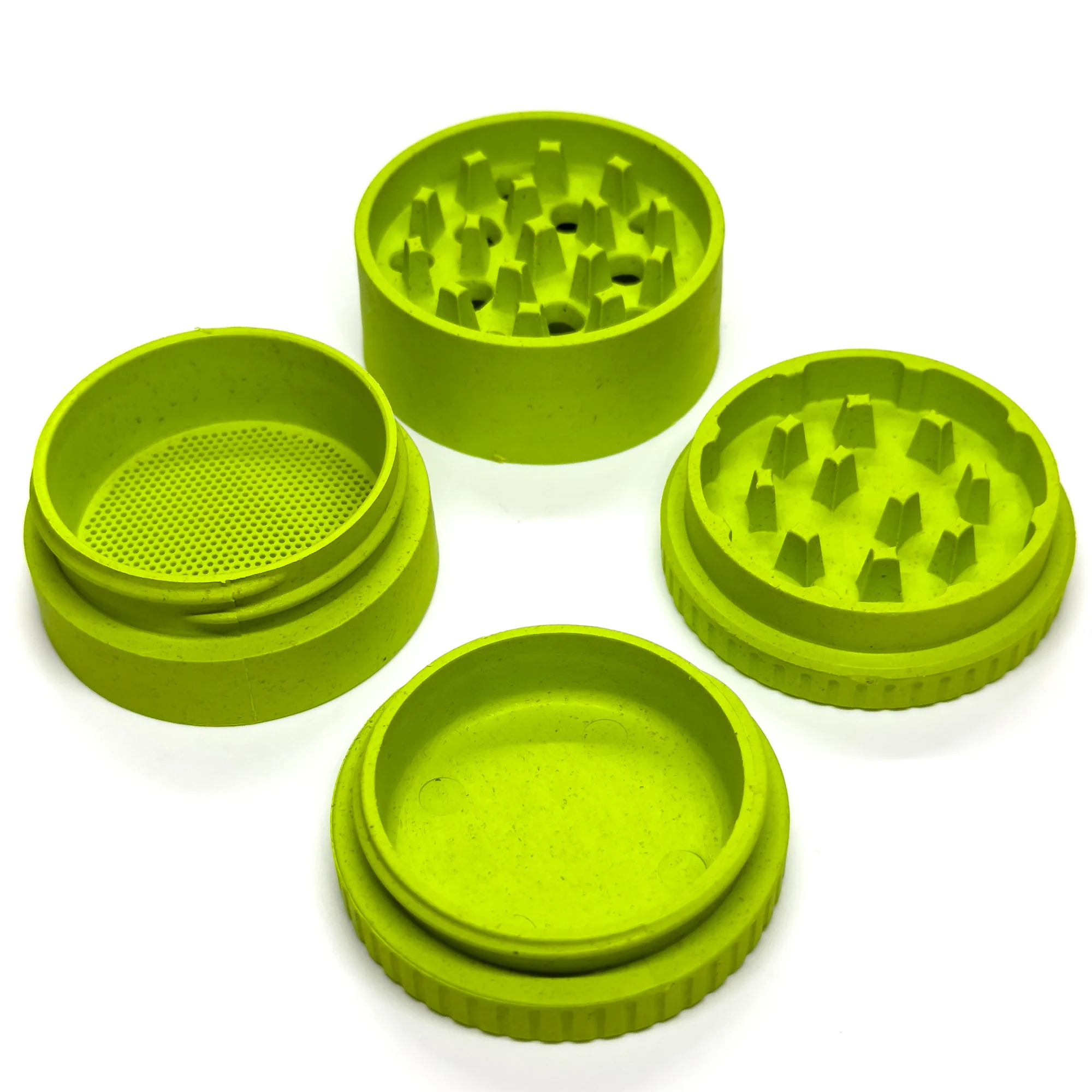 Santa Cruz Shredder - Hemp Grinder - 4 Piece - Lime Green - Image 2