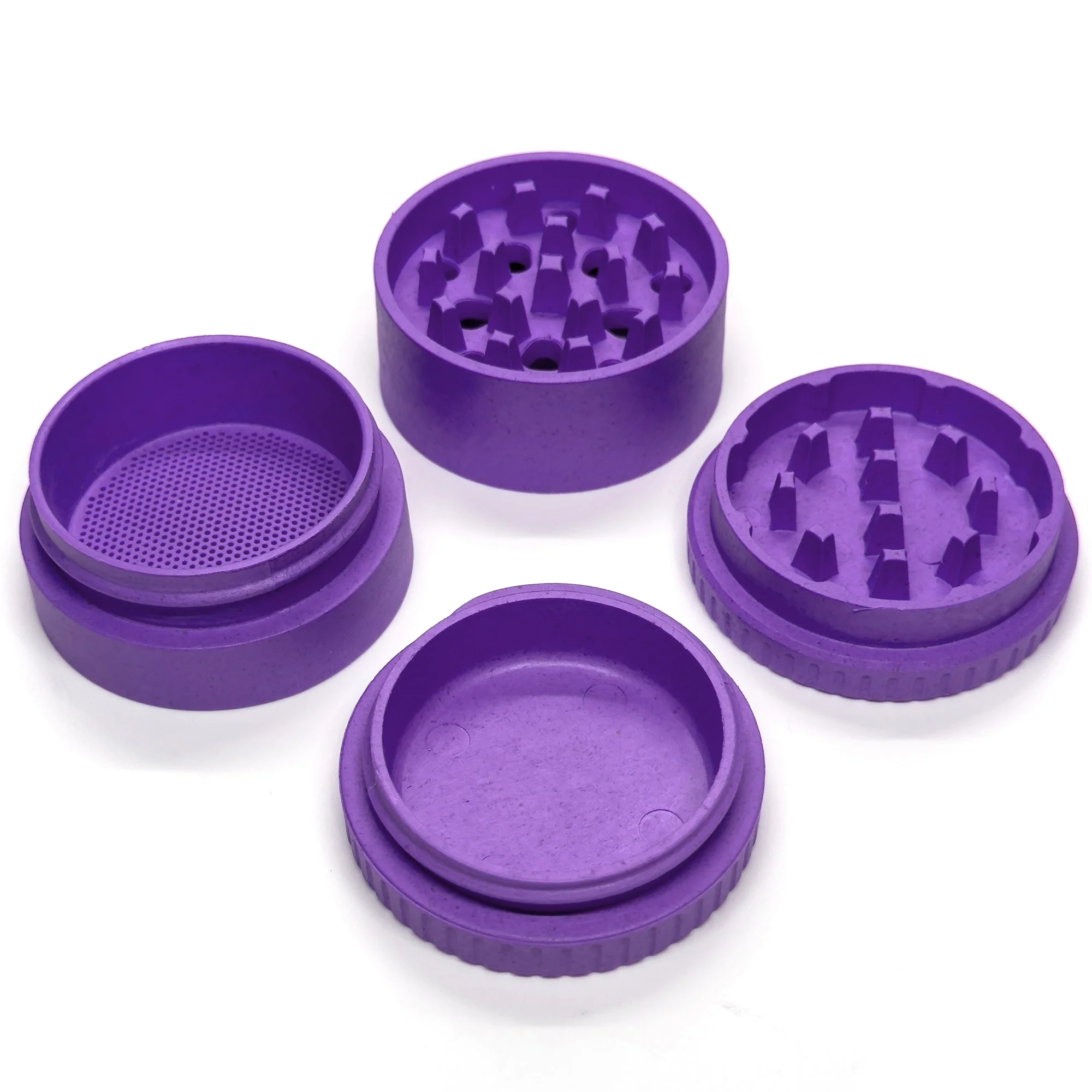 Santa Cruz Shredder - Hemp Grinder - 4 Piece - Purple - Image 2