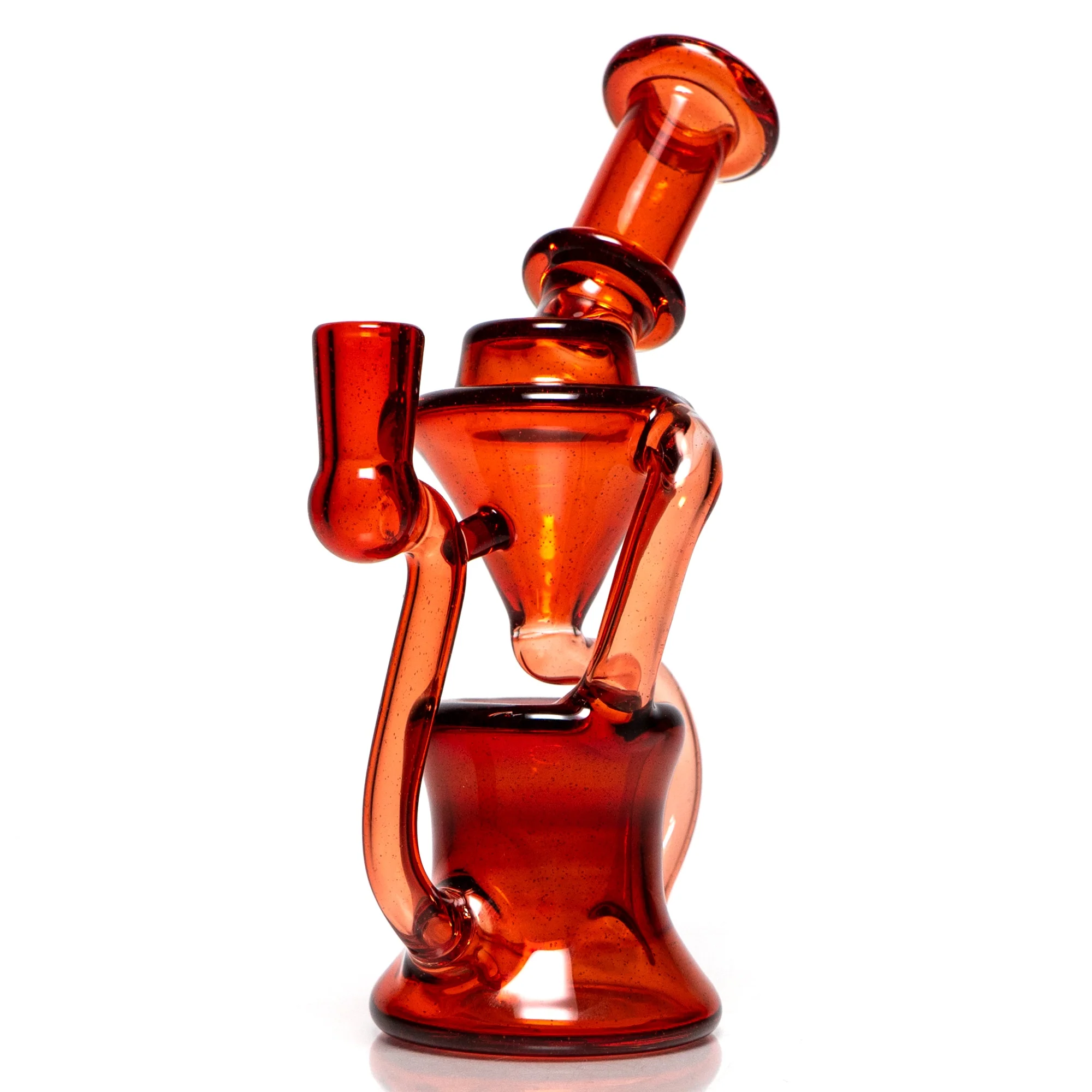 Shadooba Glass - Kickback Recycler - 10mm - Pomegranate #1