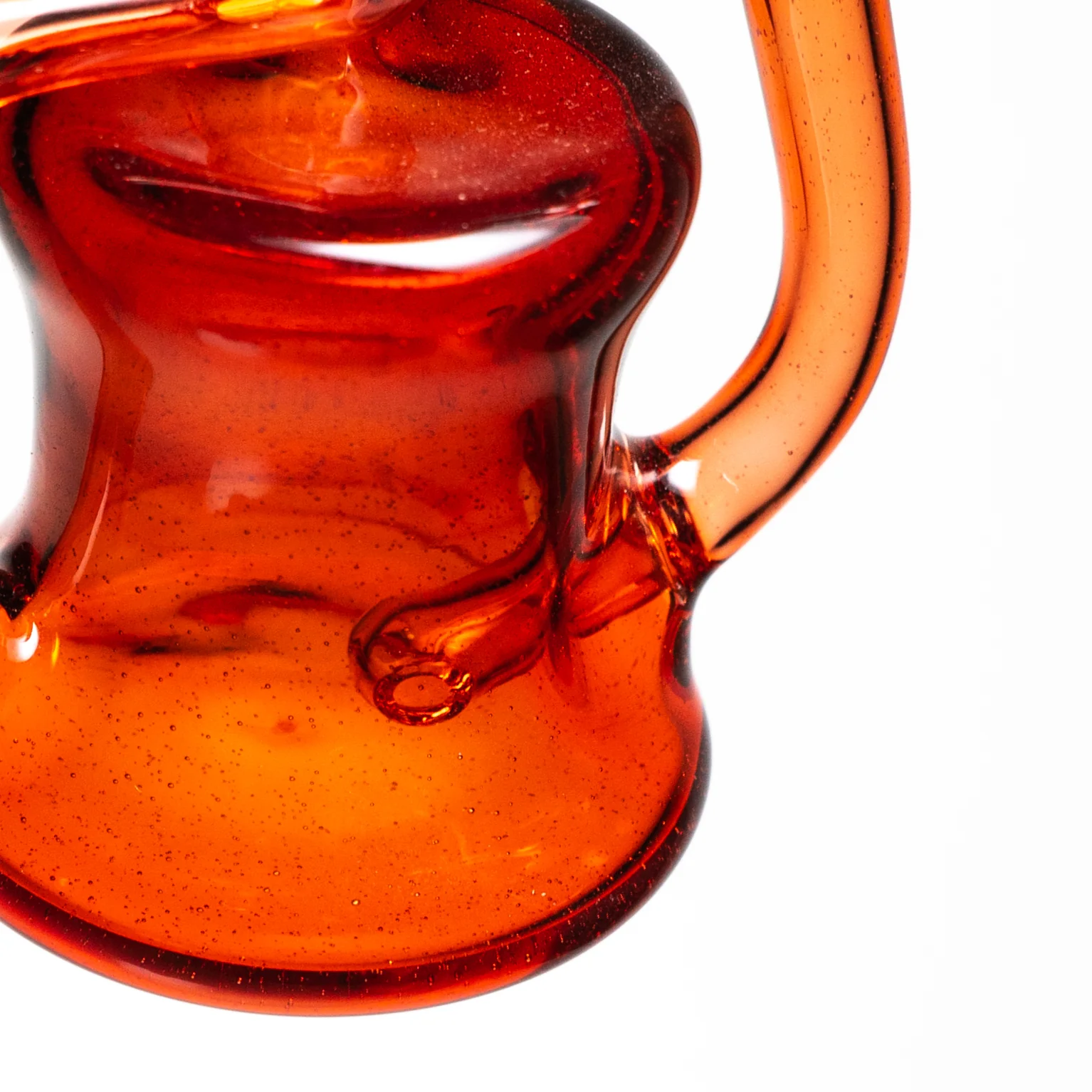 Shadooba Glass - Kickback Recycler - 10mm - Pomegranate #1 - Image 5