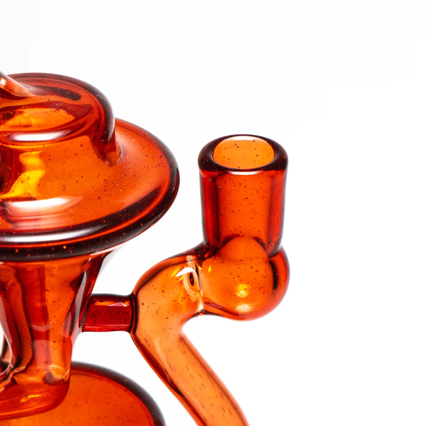 Shadooba Glass - Kickback Recycler - 10mm - Pomegranate #2 - Image 4