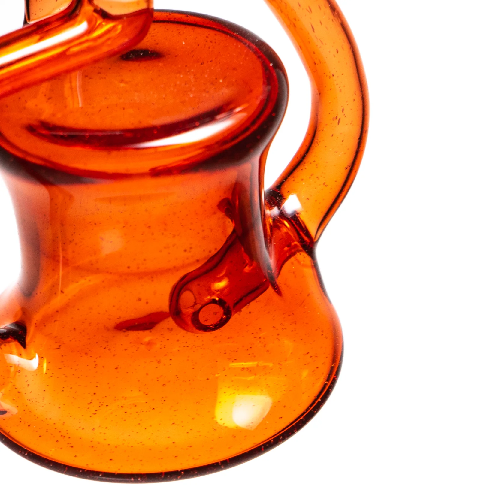 Shadooba Glass - Kickback Recycler - 10mm - Pomegranate #2 - Image 5