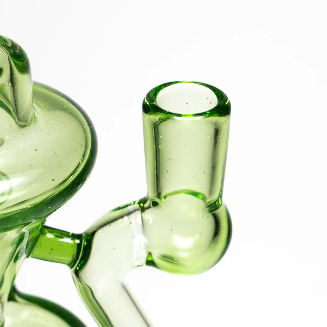 Shadooba Glass - Kickback Recycler - 10mm - Portland Green #1 - Image 4