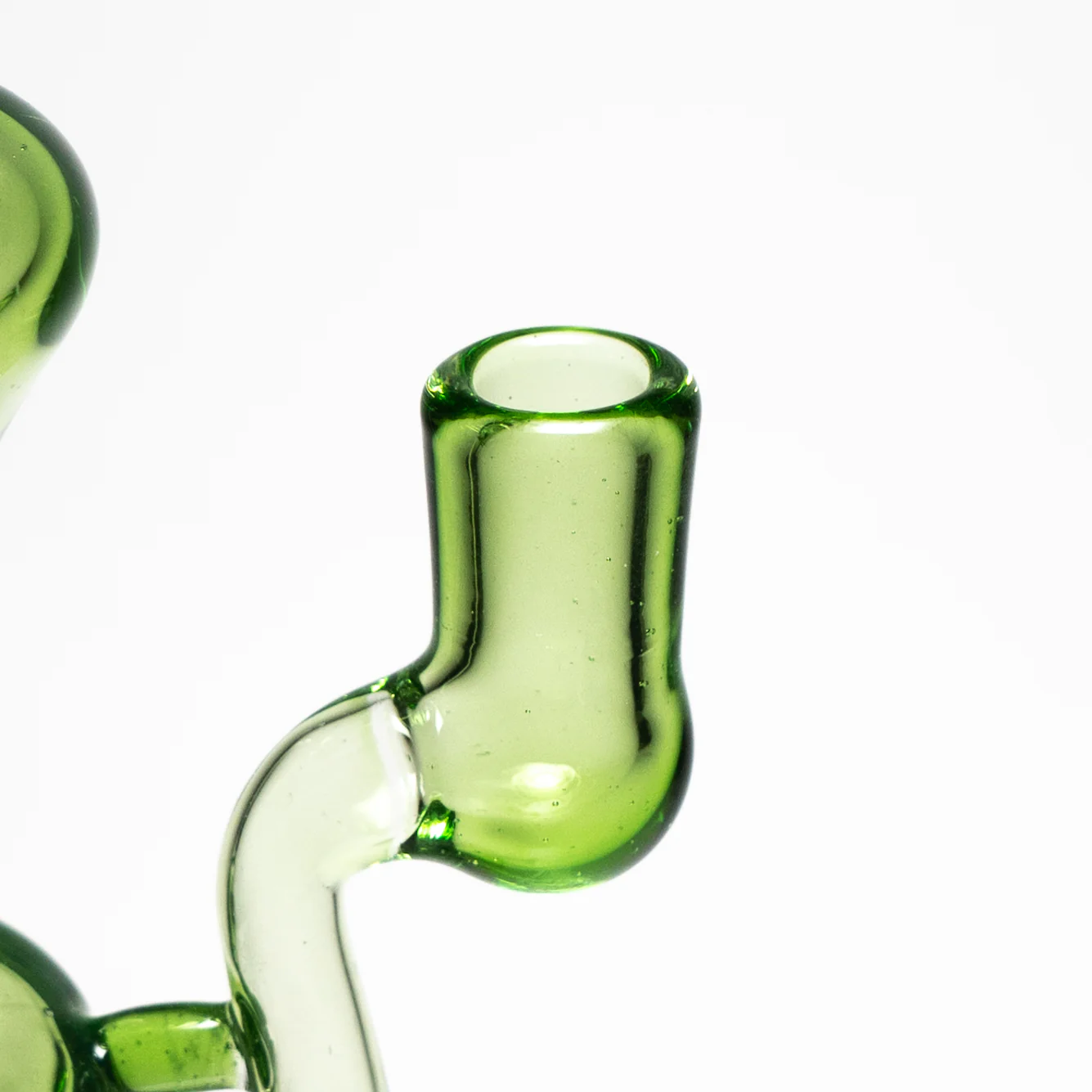 Shadooba Glass - Kickback Recycler - 10mm - Portland Green #2 - Image 4