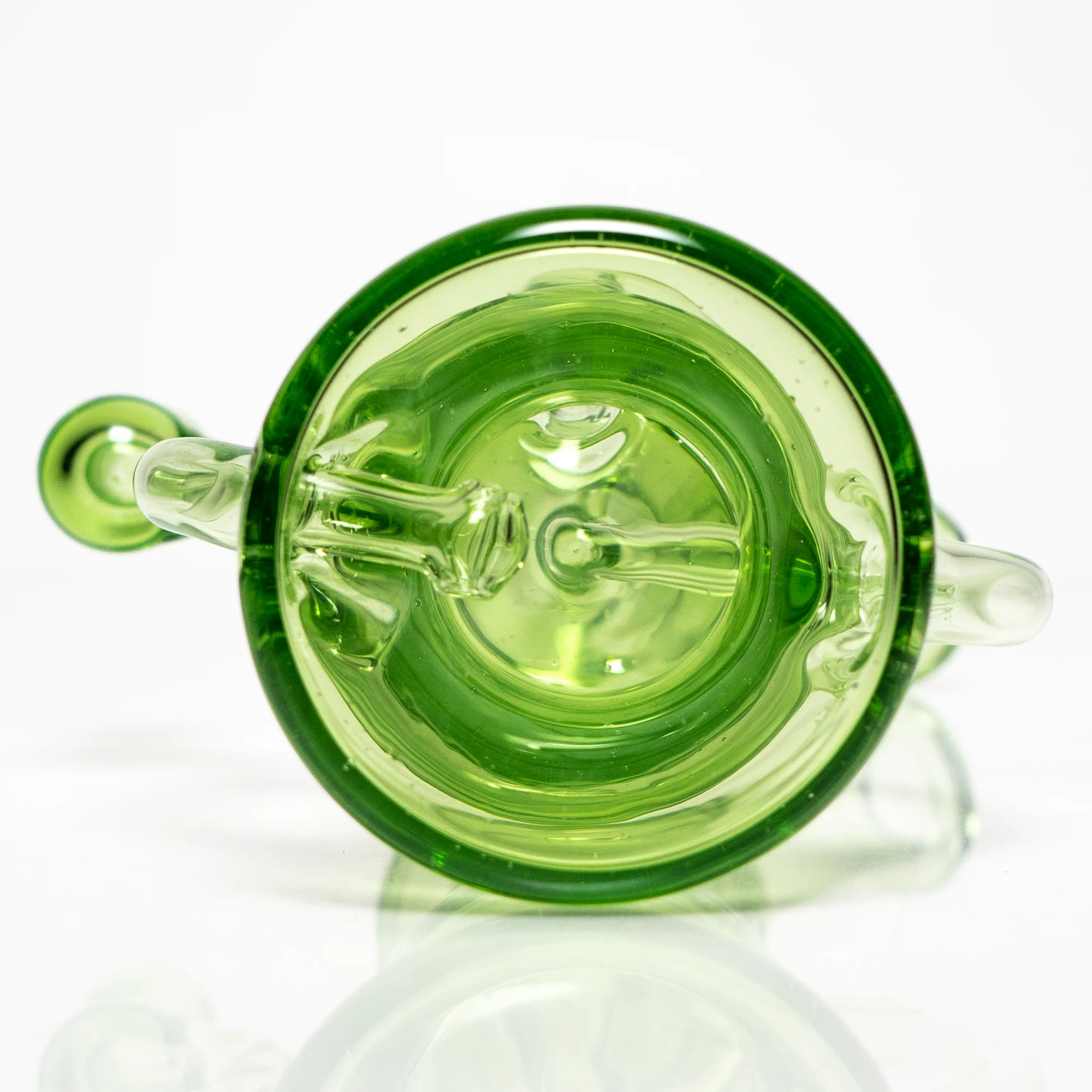 Shadooba Glass - Kickback Recycler - 10mm - Portland Green #2 - Image 6
