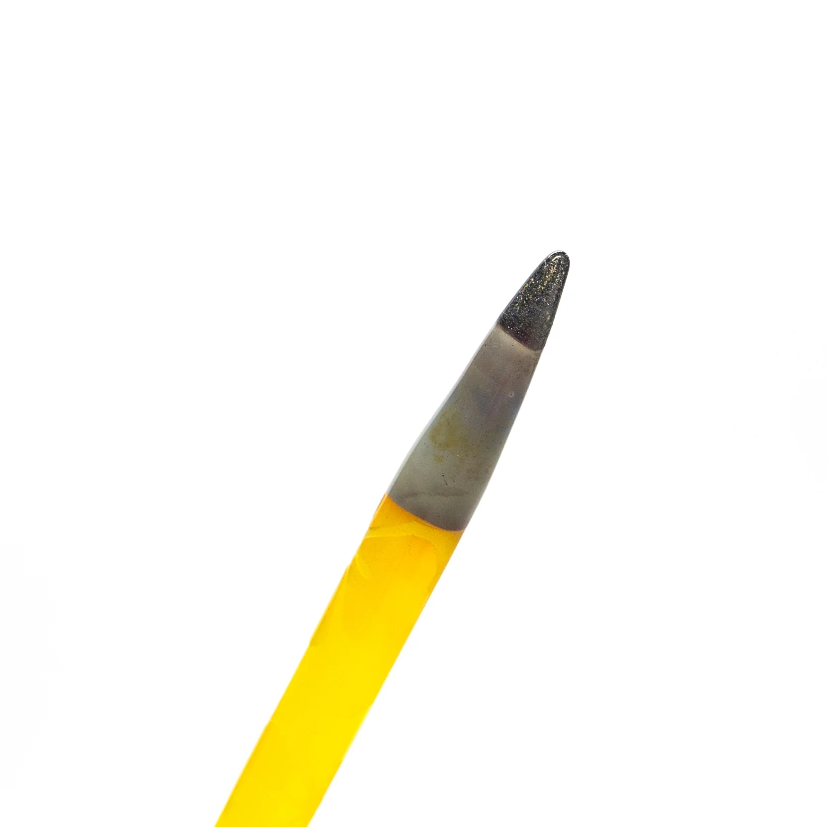 Sherbet X Scratched Glassworks - Double Sided Blasted Pencil - Lemon Drop - Steel Wool Tip - Image 4