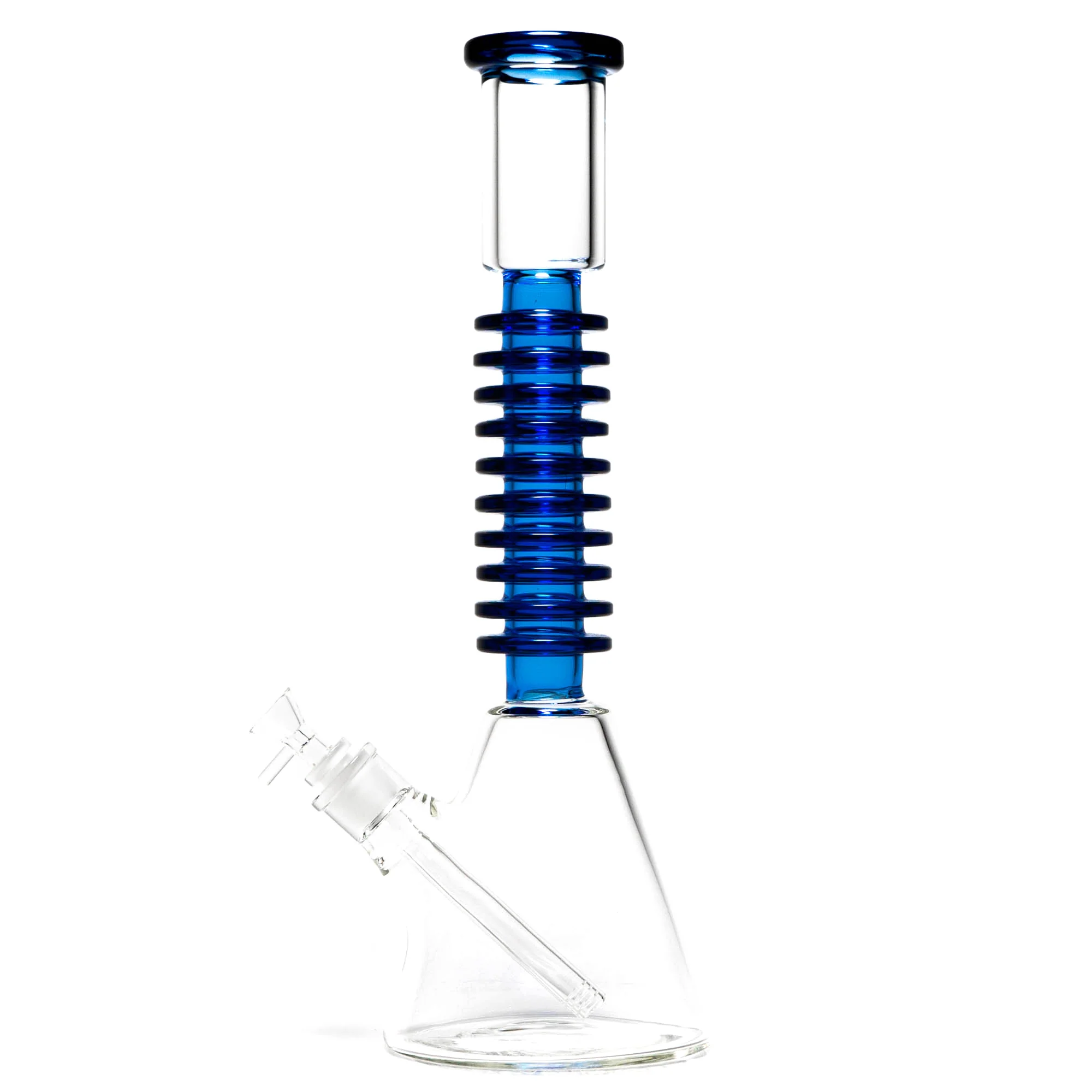Shooters - 16" Ribbed Neck Beaker - Blue - Image 2