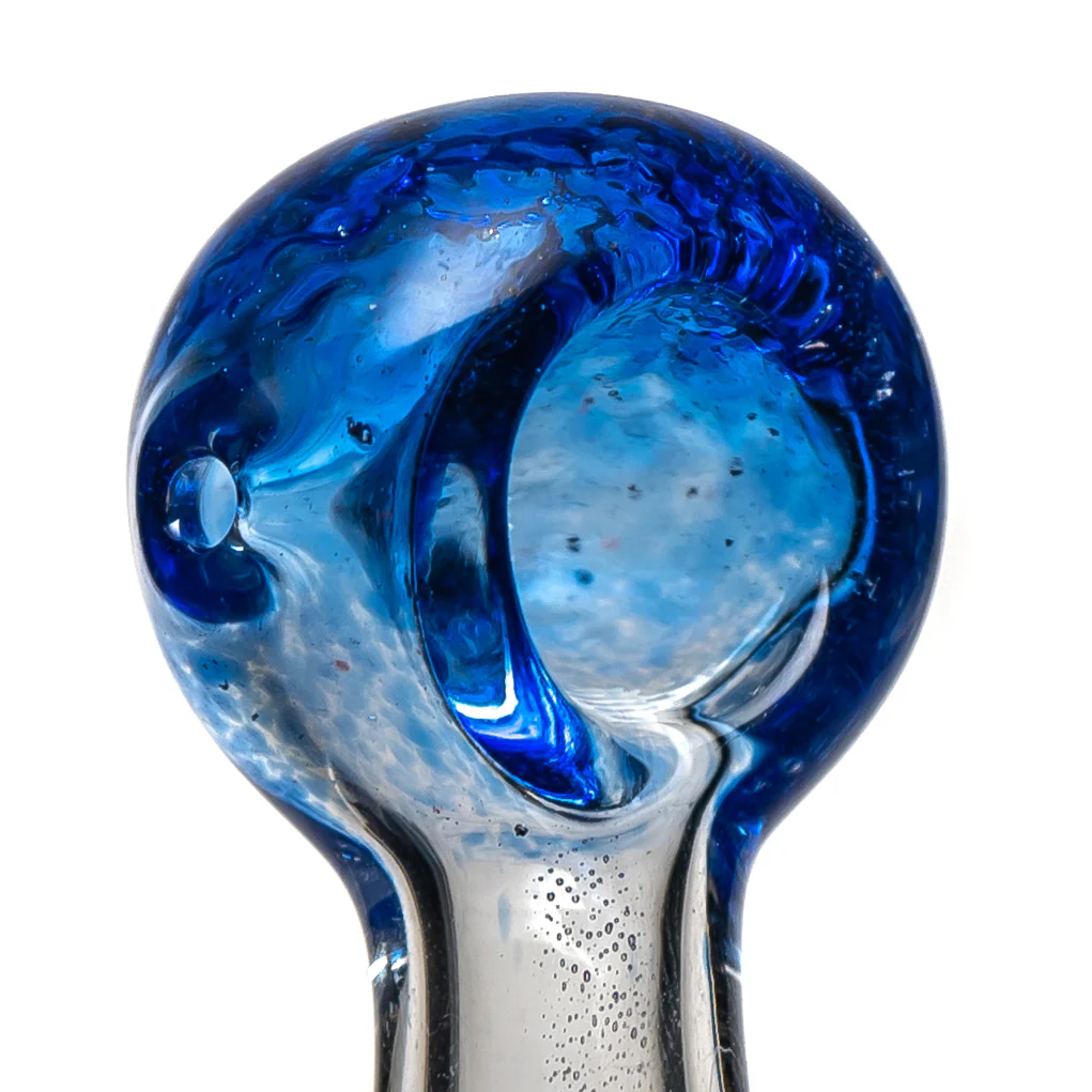 Shooters - Clear w/ Frit Spoon - Blue - Image 2