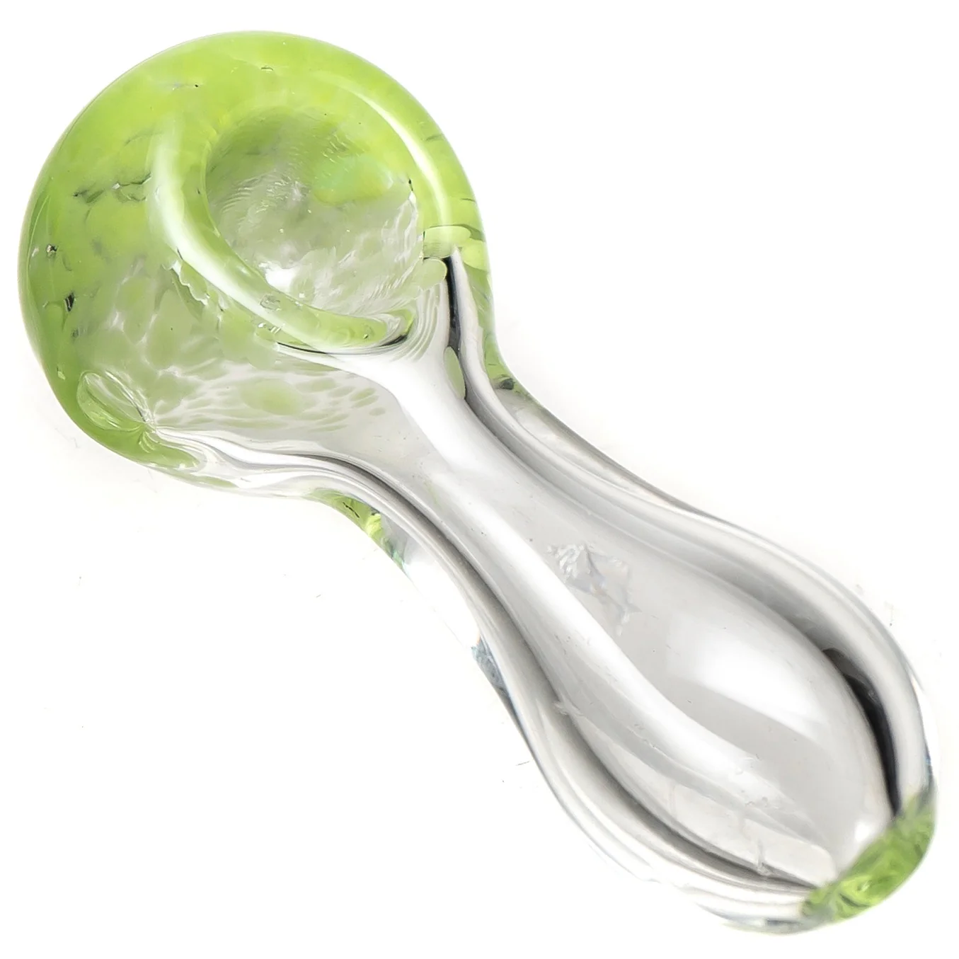 Shooters - Clear w/ Frit Spoon - Milky Green