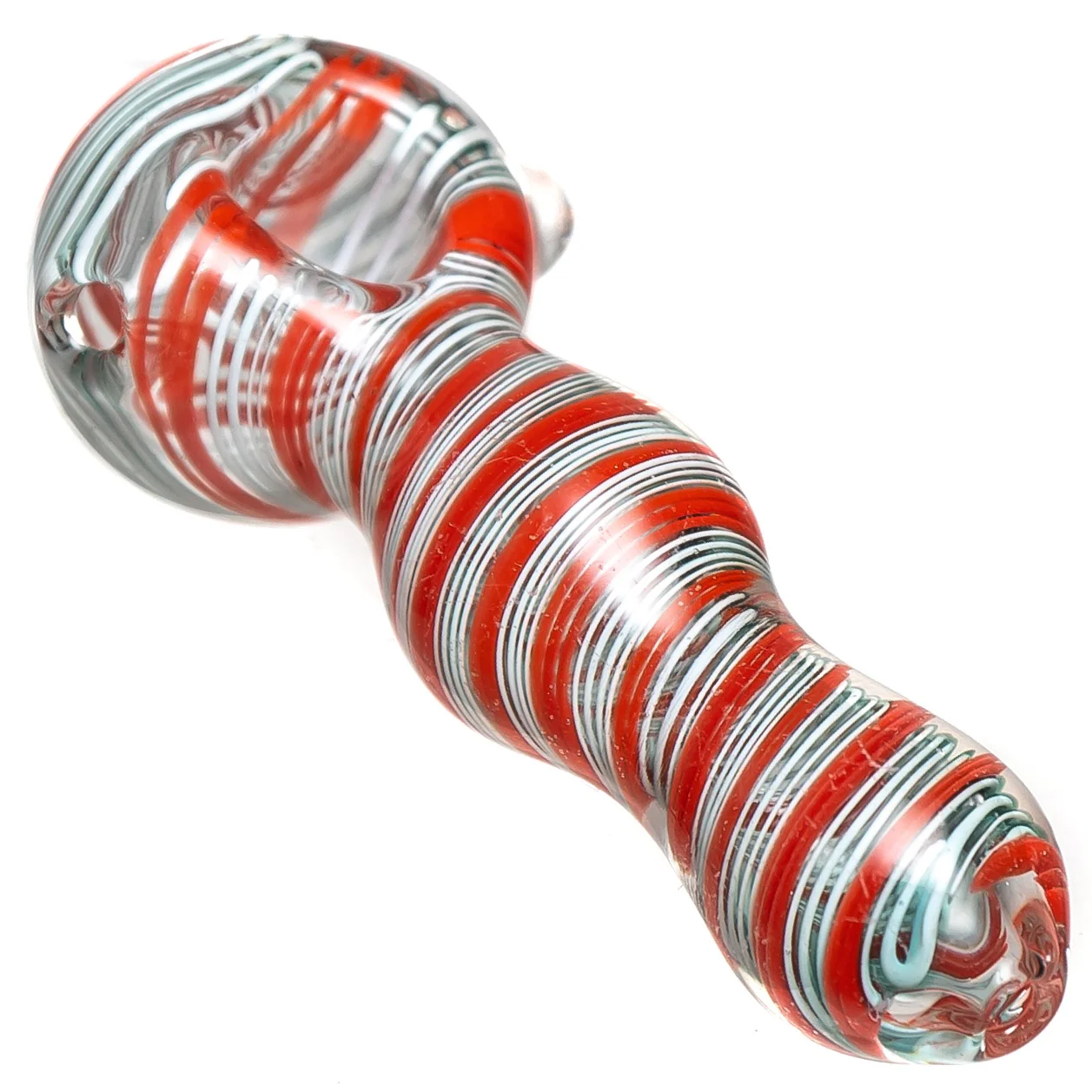 Shooters - Color Swirl Spoon - Red & White
