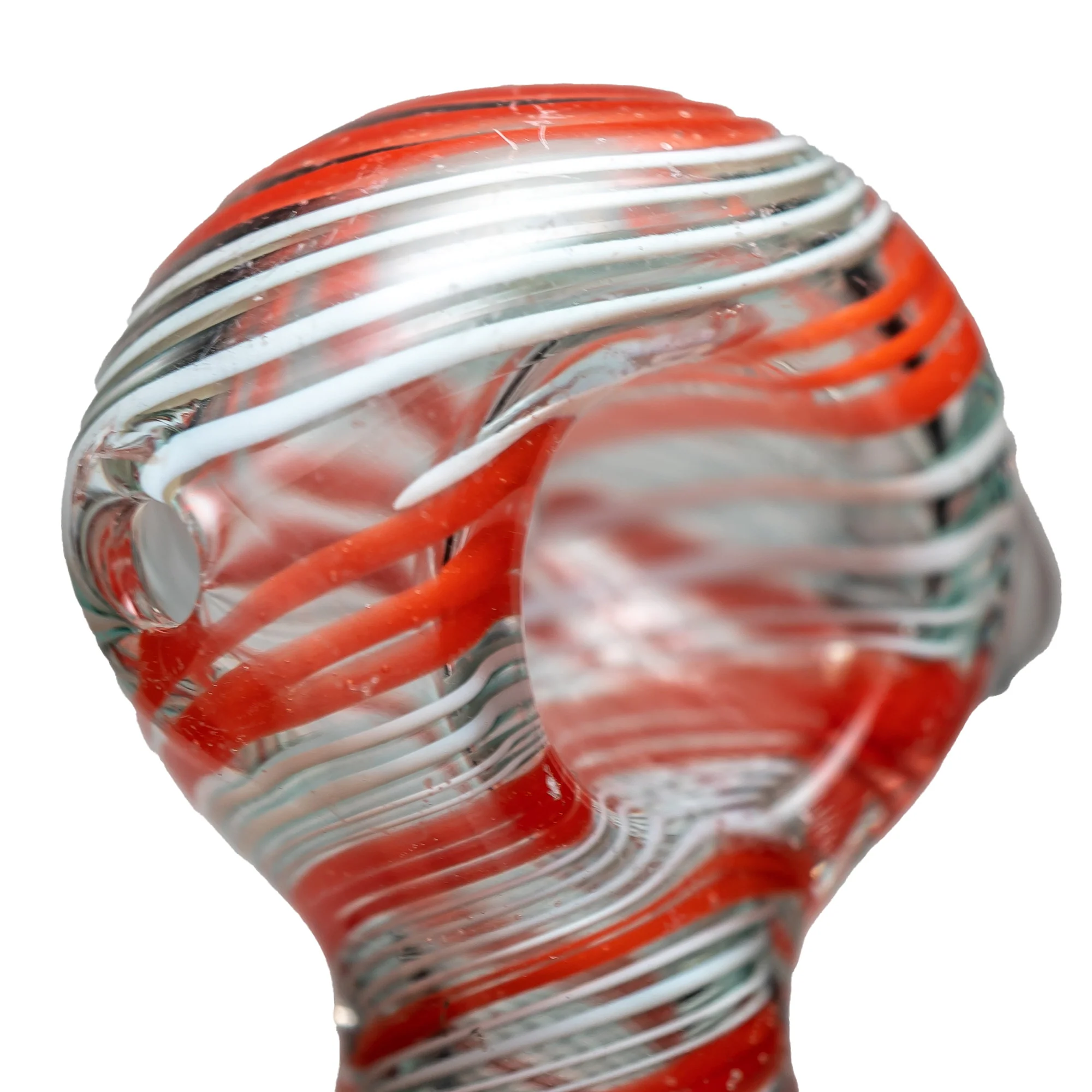 Shooters - Color Swirl Spoon - Red & White - Image 2
