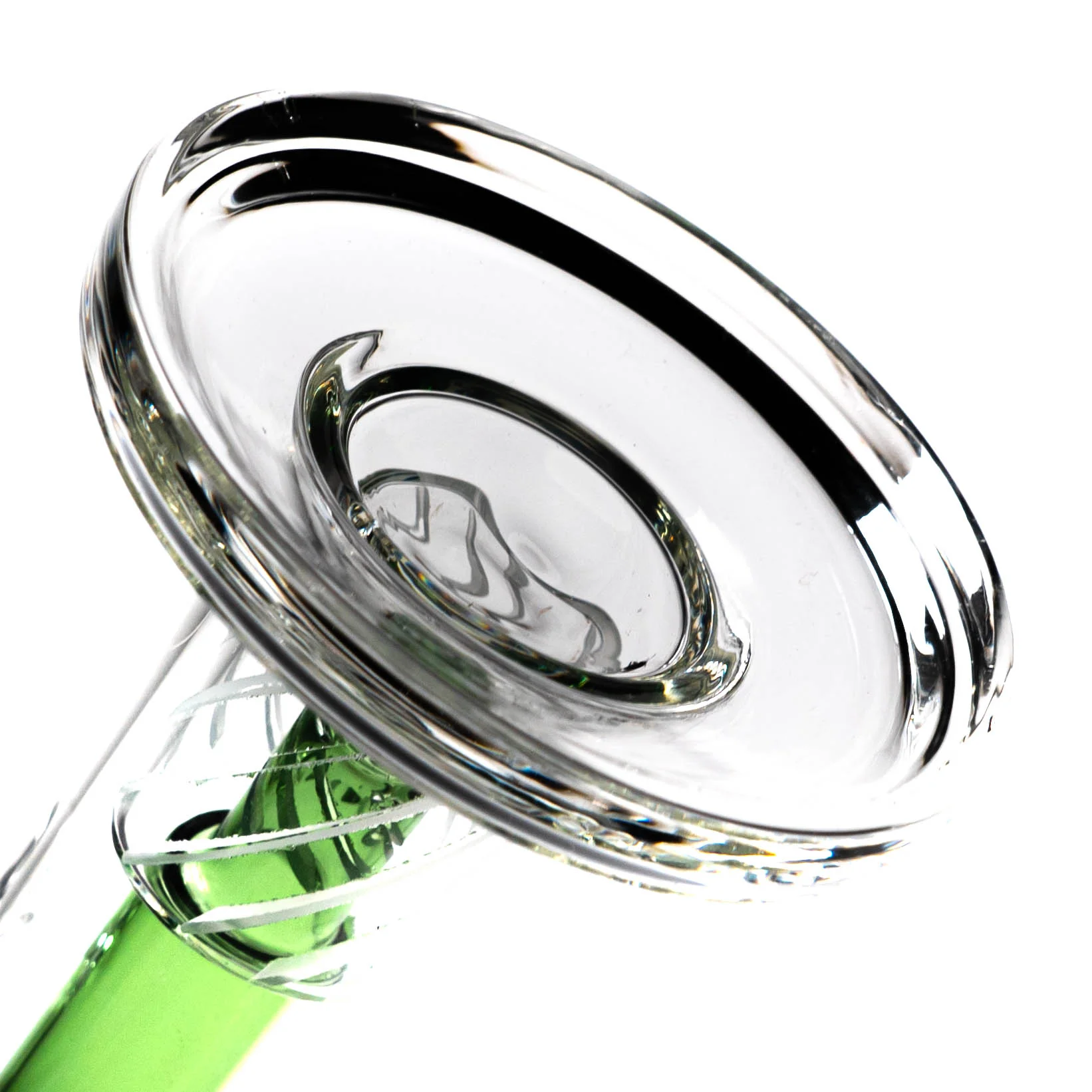 Shooters - Double Slitted Bubbler - Green Accents - Image 5