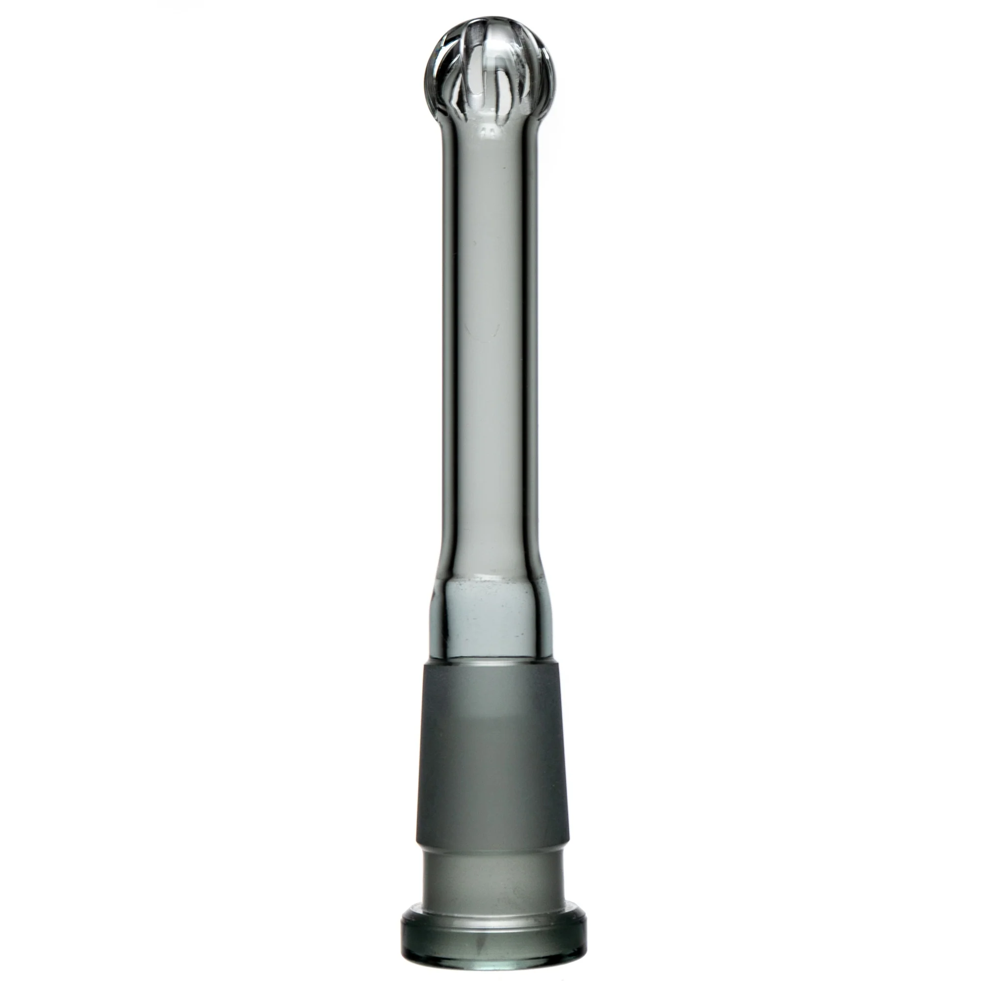 Shooters - Downstem - 18/14mm Bushing - 6 Slit Bulb - 4" - Smoke