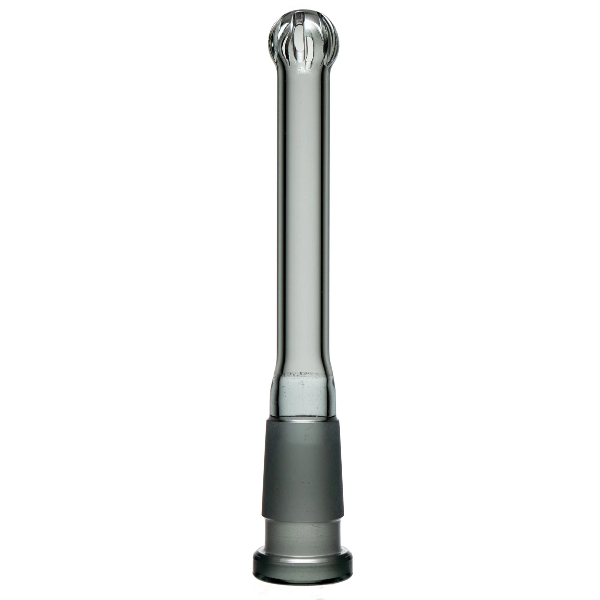 Shooters - Downstem - 18/14mm Bushing - 6 Slit Bulb - 4.5" - Smoke