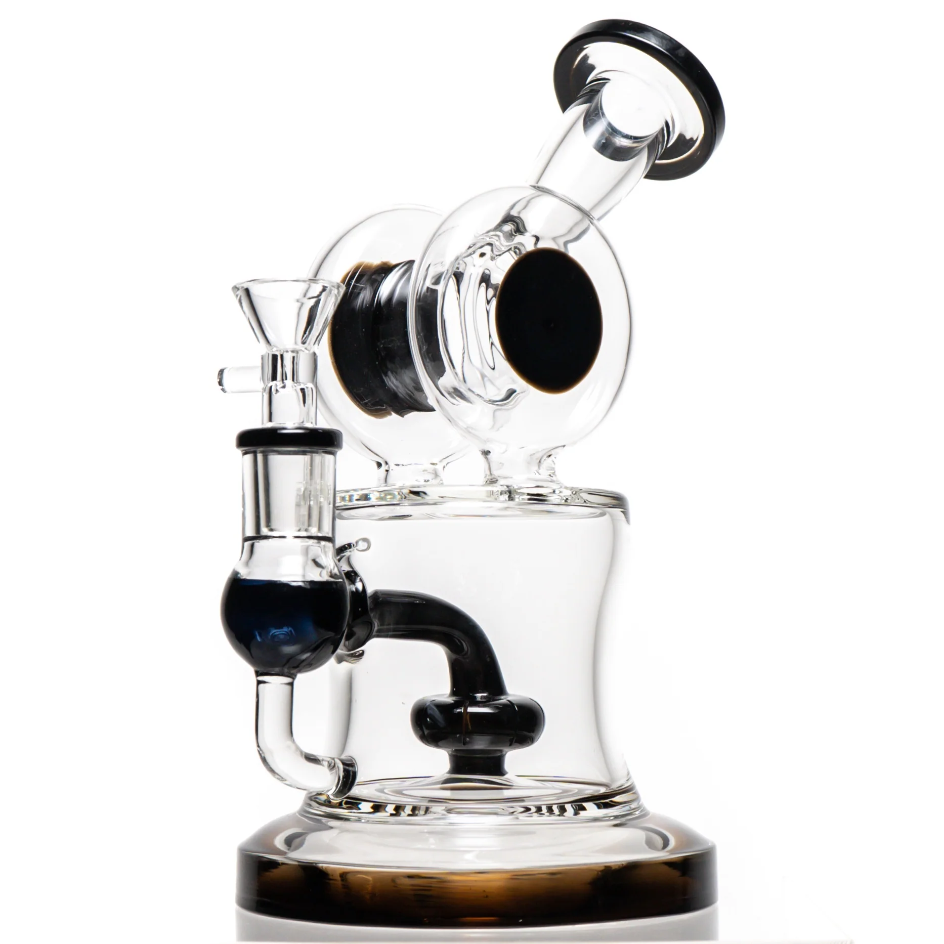 Shooters - Dual Disk Bubbler - Black Accents
